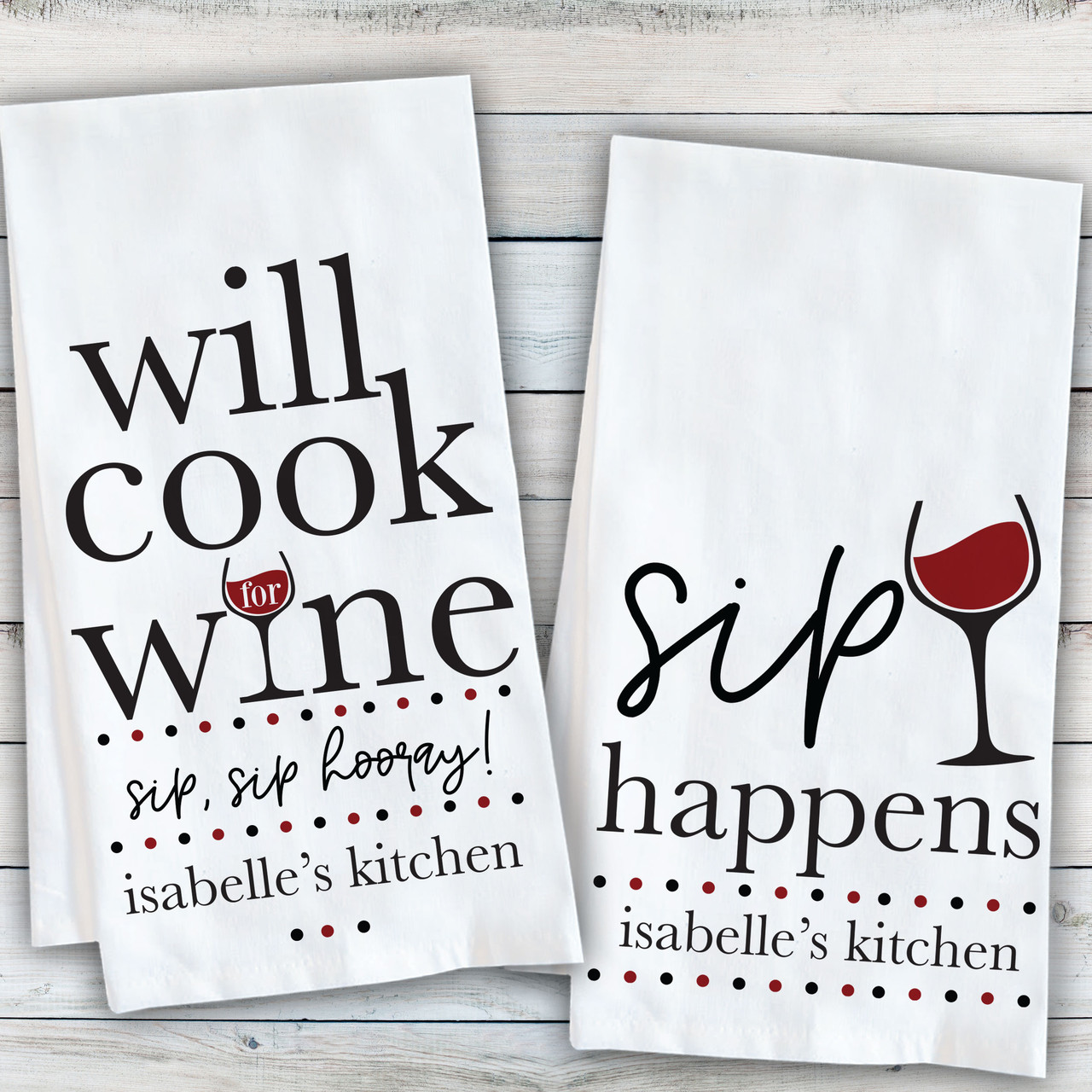 Personalized Kitchen Towel, Custom Towel