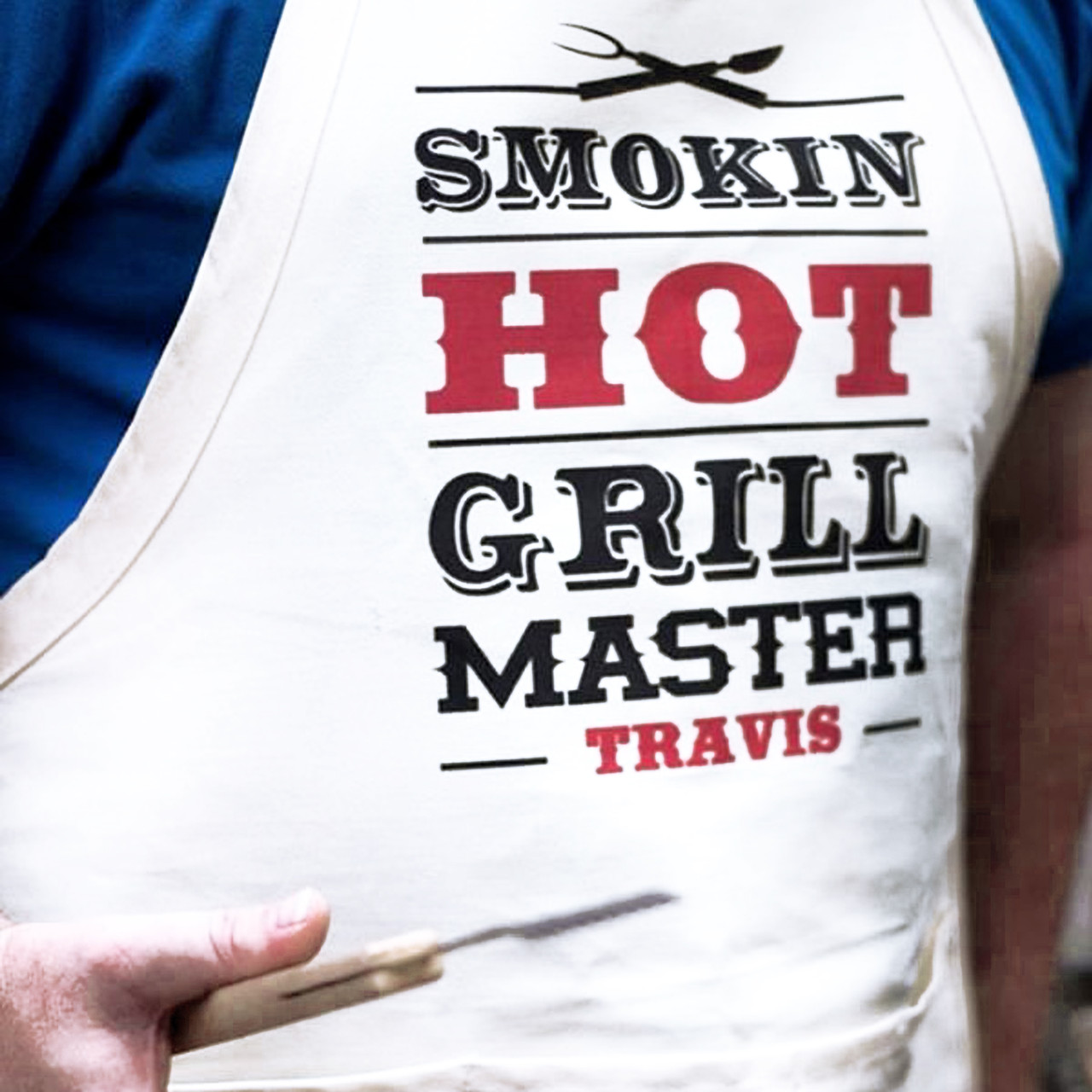 Smoking Hot Grill Master Personalized Apron