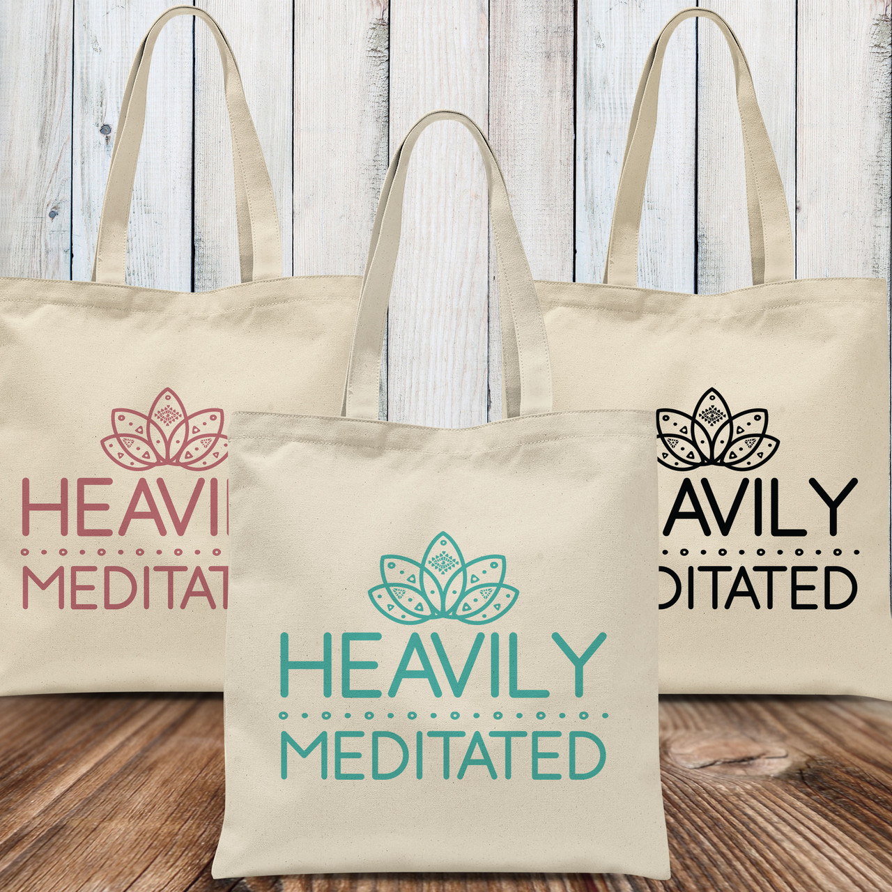 Black Canvas Tote - Yoga