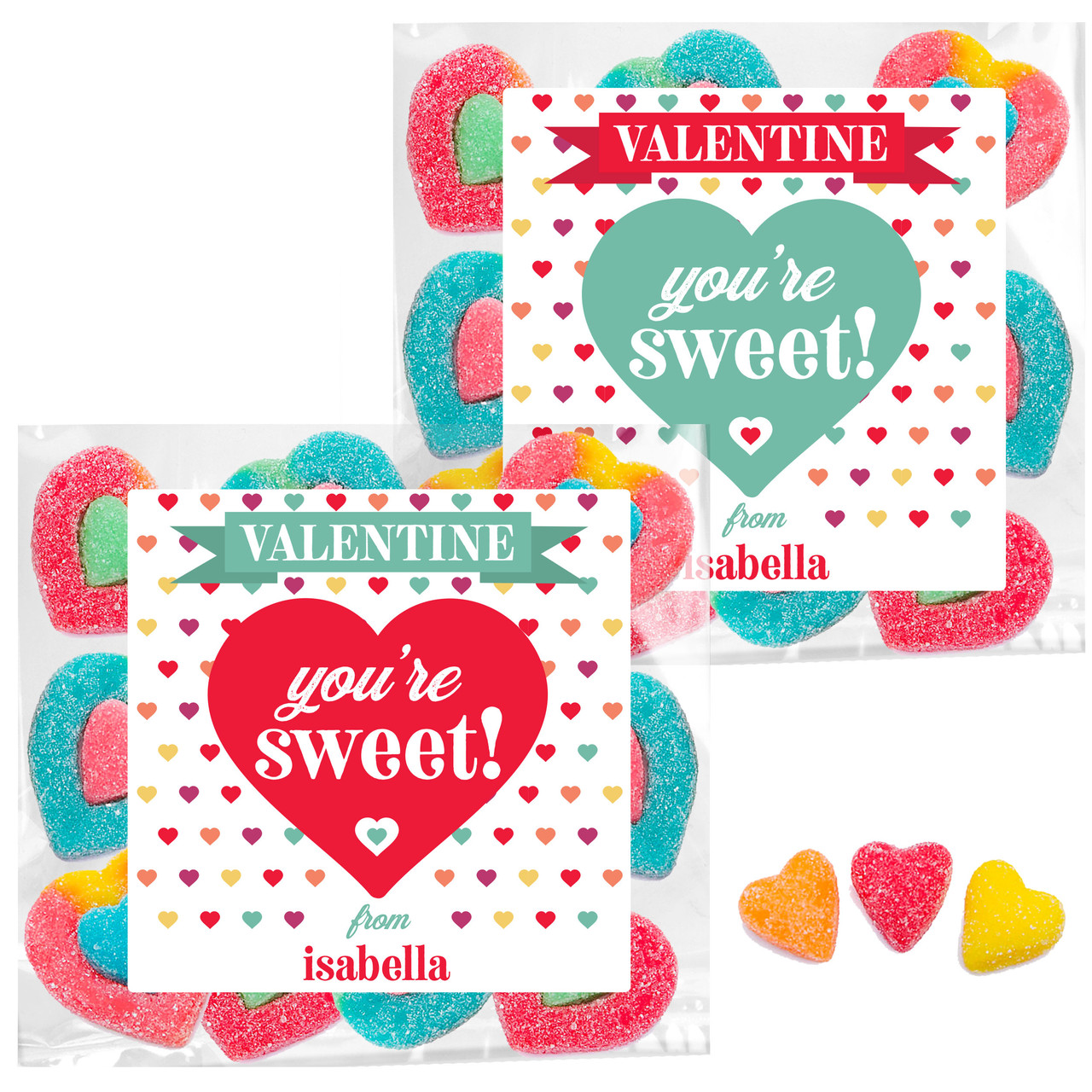 Valentine's Day Stickers, Personalized Slime Valentine Treat Labels, Tags Kids  Valentine Stickers 