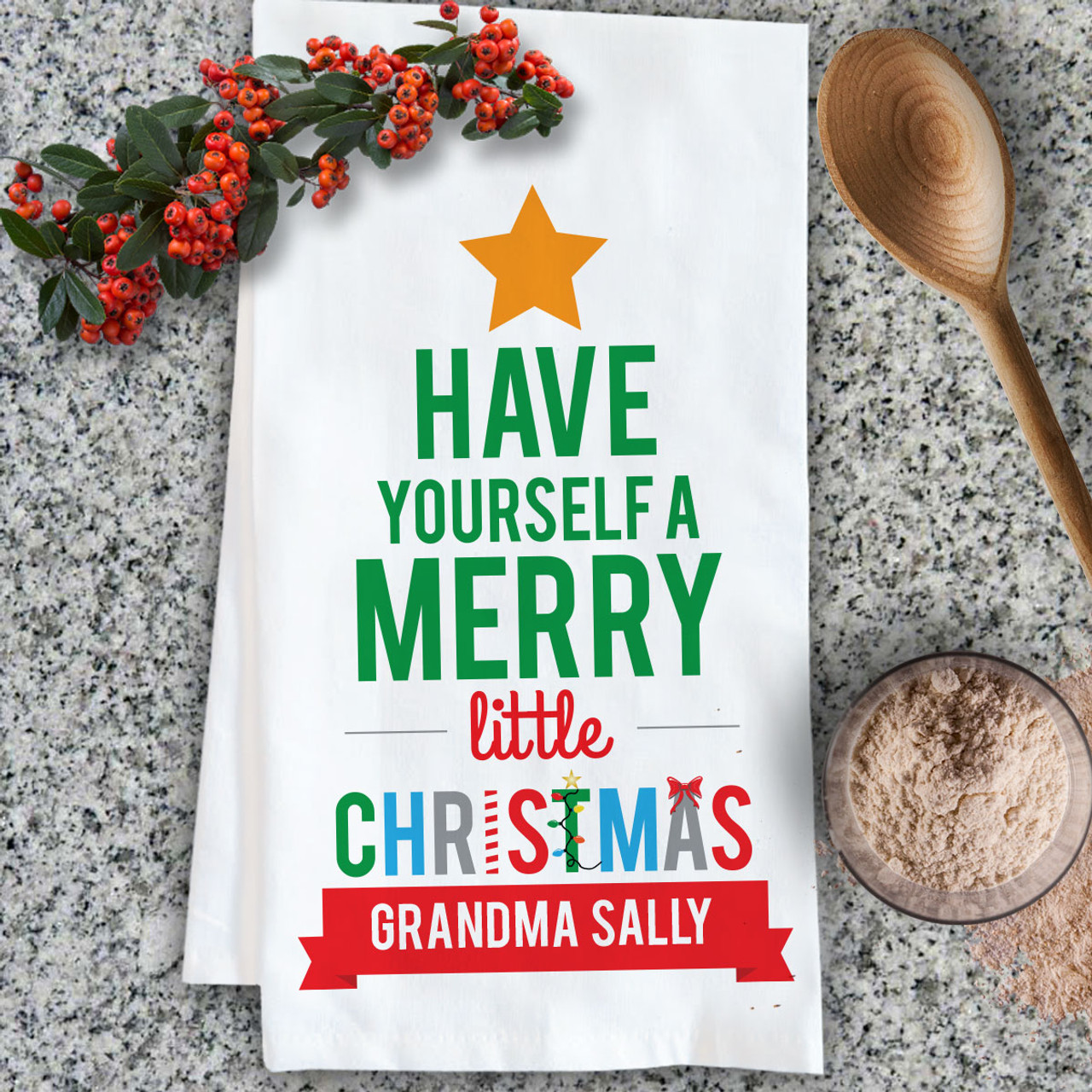 Personalized Farmhouse Christmas Tea Towels – Qualtry