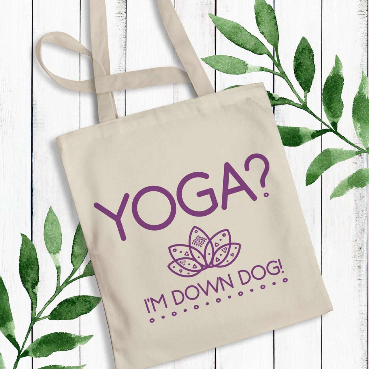 Down Dog Yoga Tote Bag