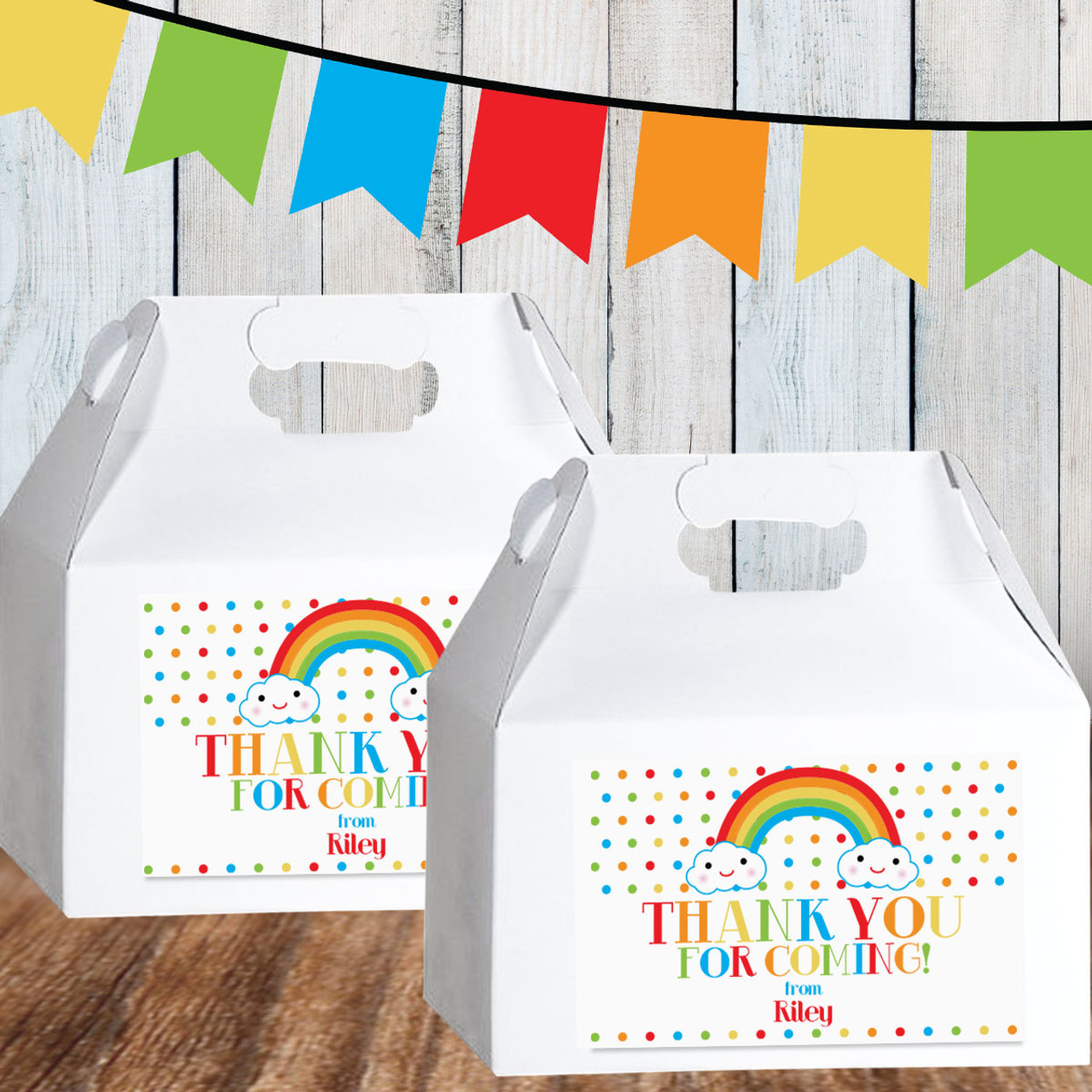 Rainbow Smiles - Birthday Party Favor Bags