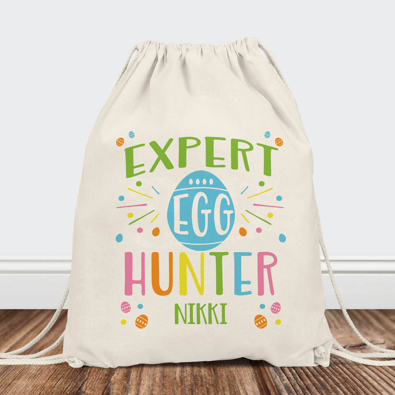 Expert Egg Hunter Personalized Easter Tote Bag