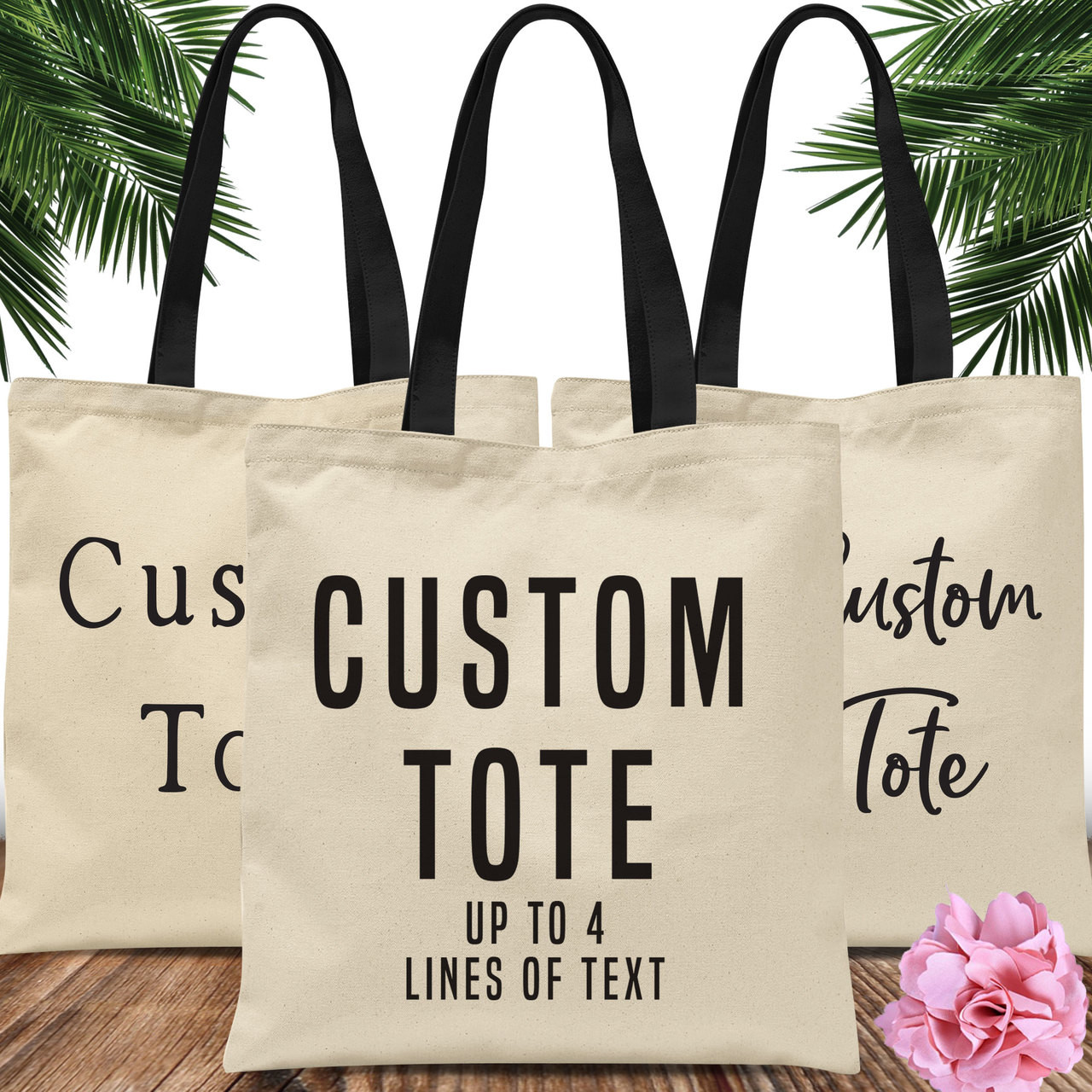 Personalized Logo Reusable Organic Cotton Shopping Bag Grocery Tote with  Blocking Color