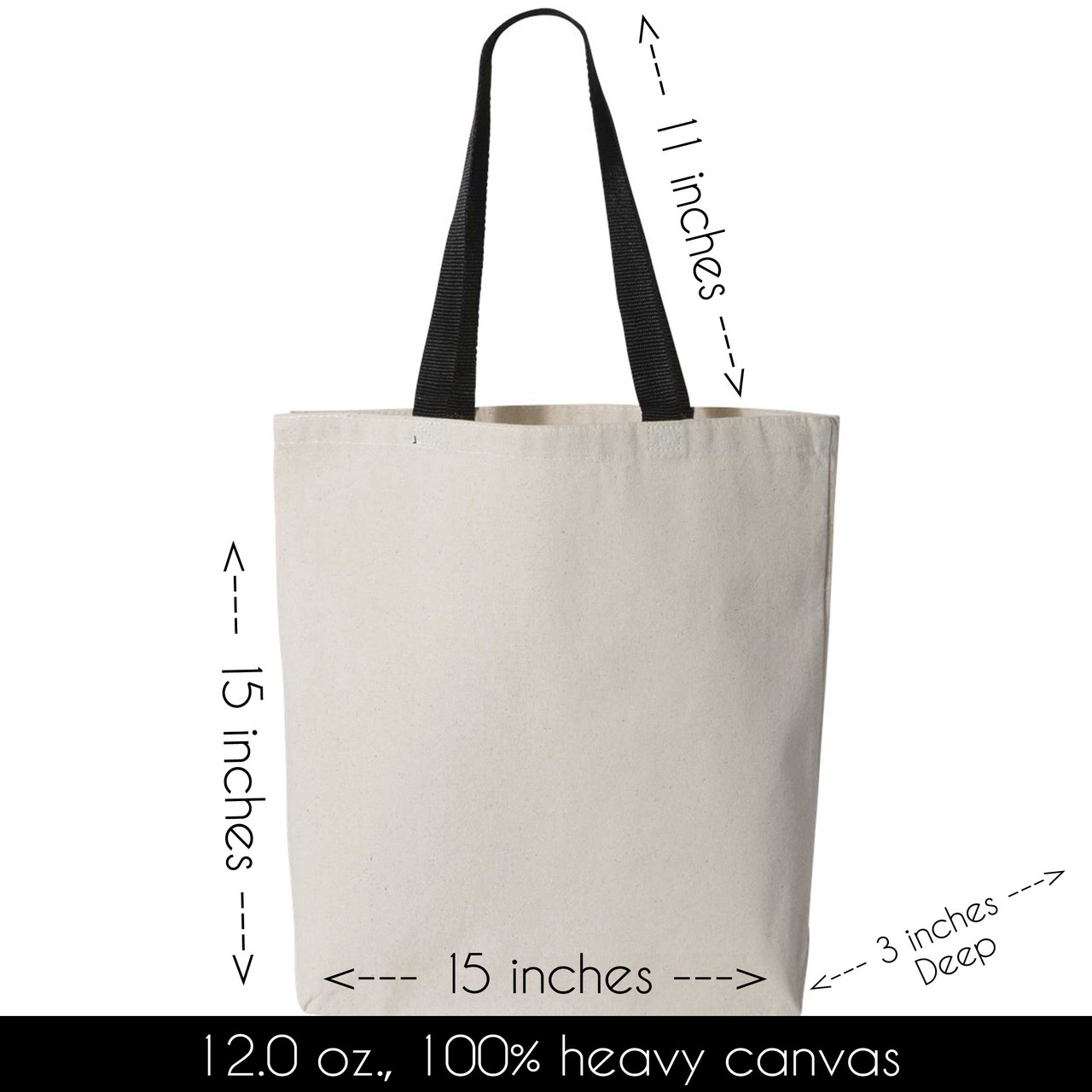 tote bag size