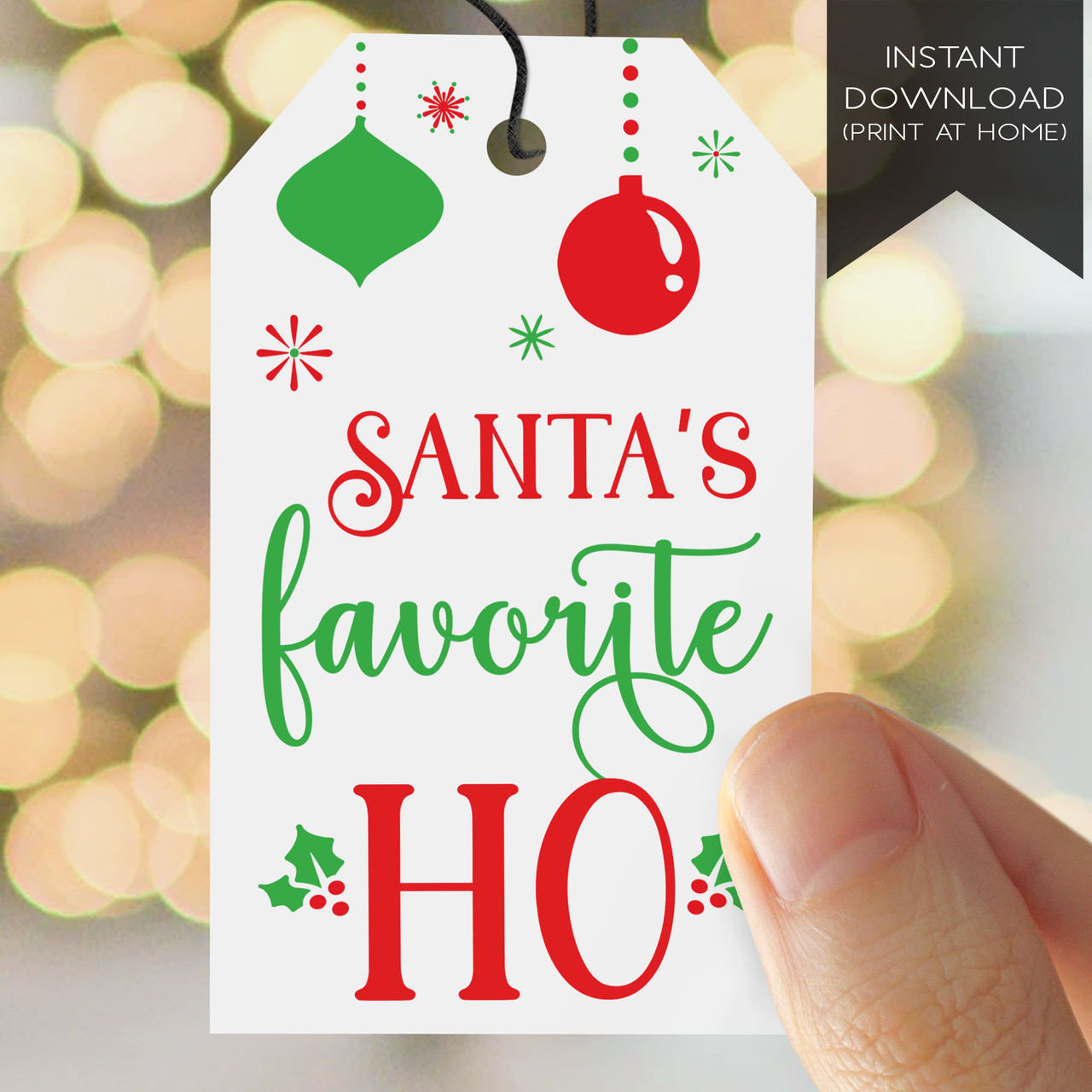 White Blank Gift Tags for Holiday Gift Wrapping