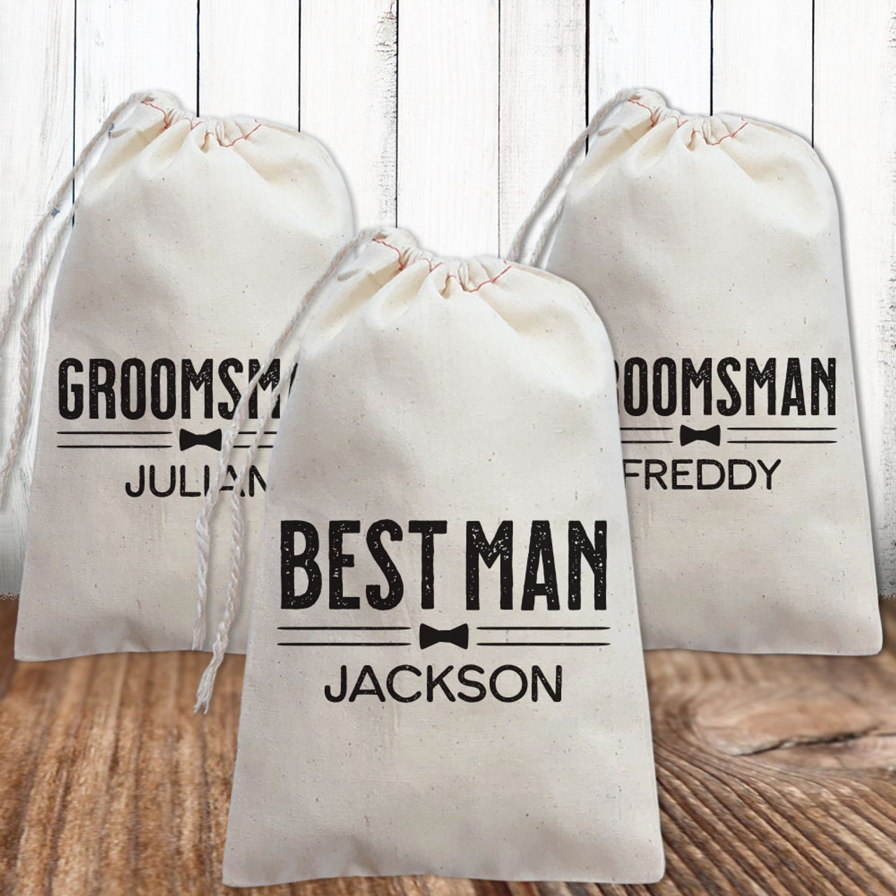 Groom's Crew Groomsman Custom Favor Bags
