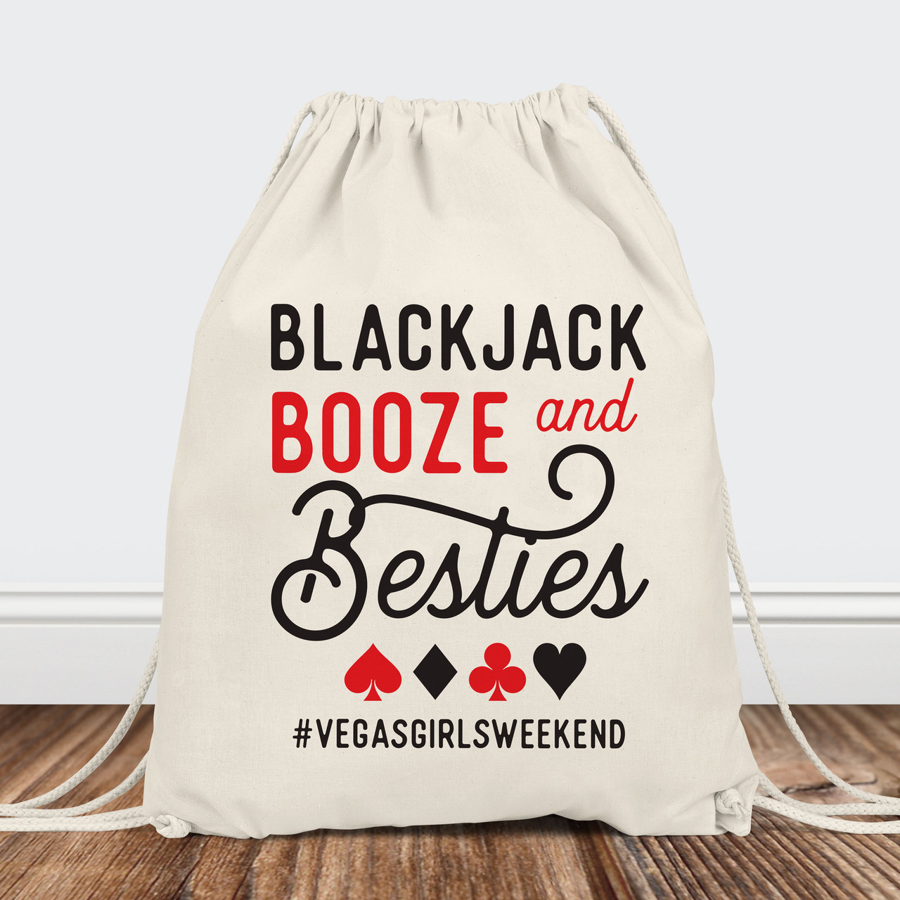 Custom Tote Bags: Blackjack Booze & Besties