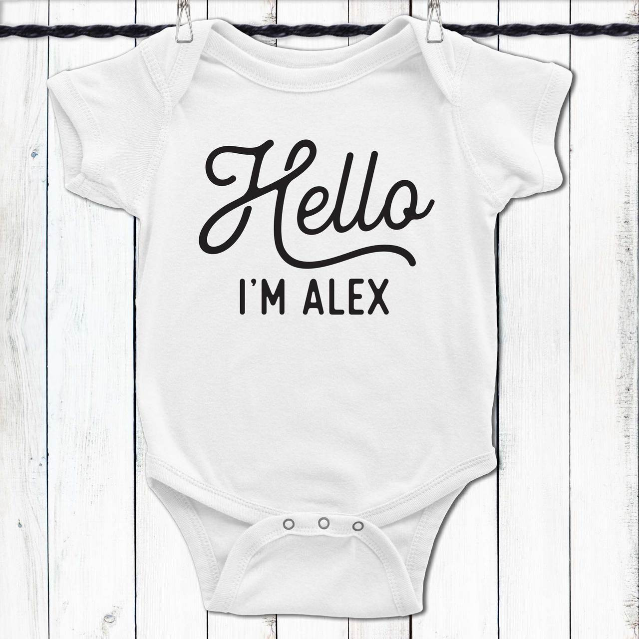 New baby boy personalised bodysuit/onesie - Unique new baby gifts