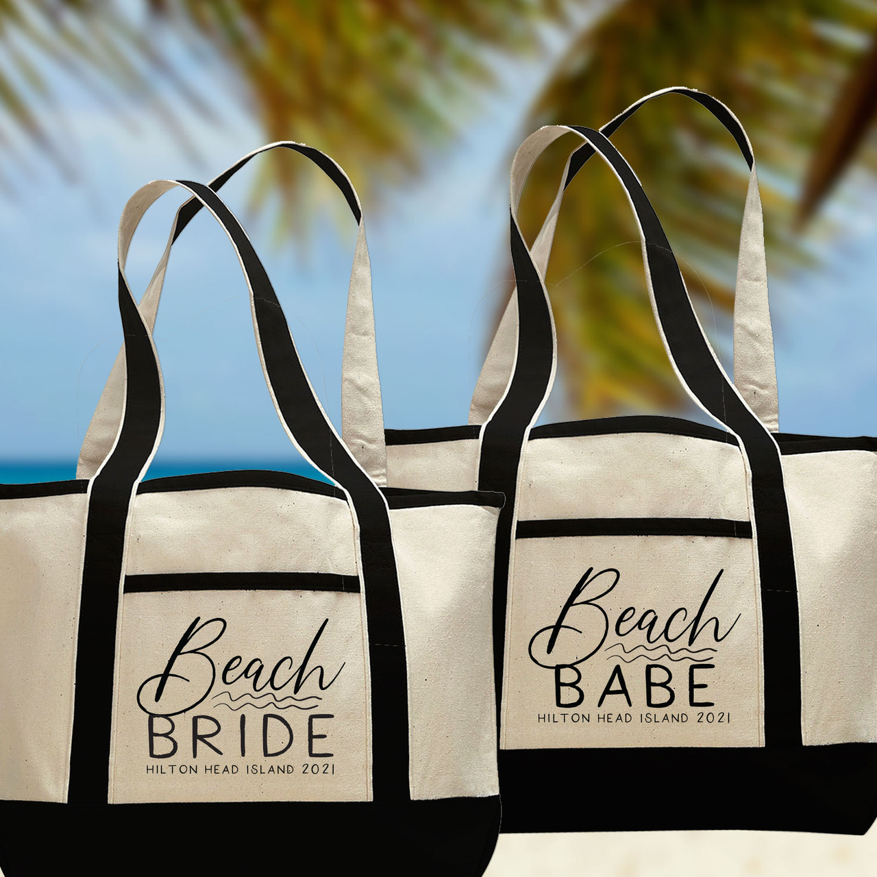 Personalized Jumbo Canvas Tote Bag