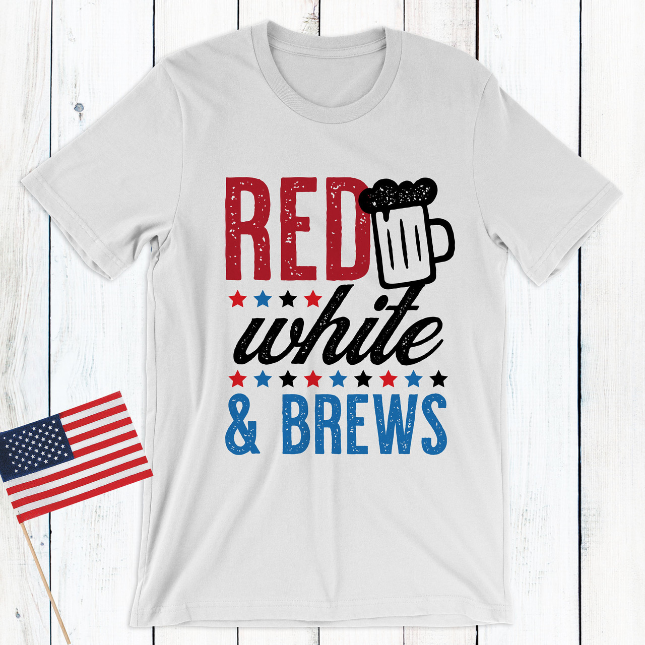 red white and brews shirt