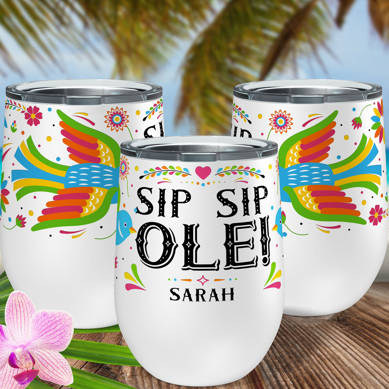 Sip Sip Hooray 12 oz. Insulated Wine Tumbler