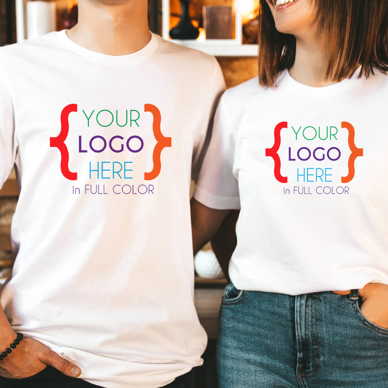 Custom Printed Logo T-Shirts (Full Color Print)