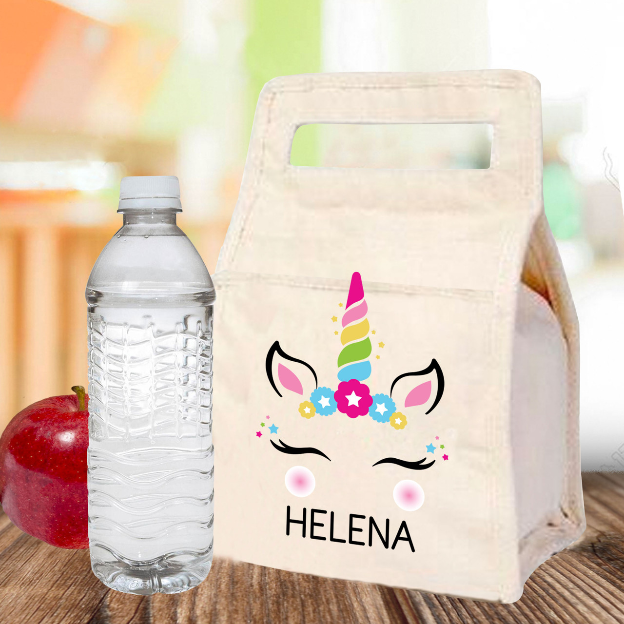 Personalised Unicorn Water Bottle, Unicorn School Bottle, Kids