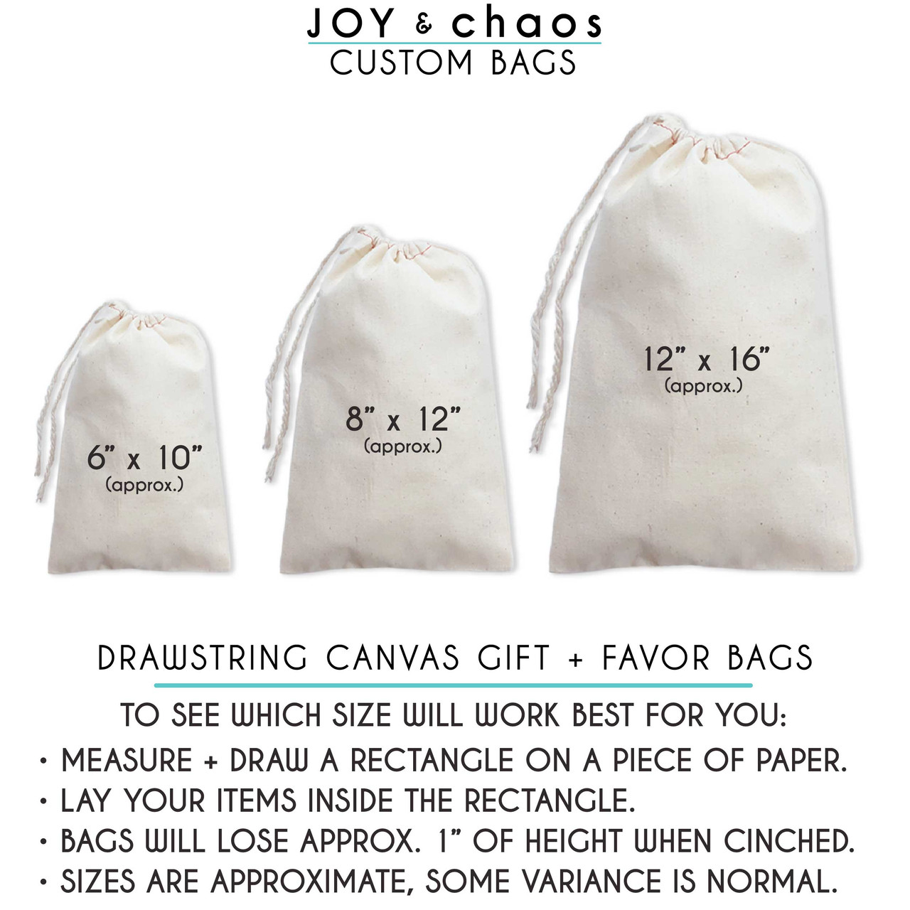 Custom Canvas Favor Bags: Ho Ho Holy Christmas Recovery Kit Bags