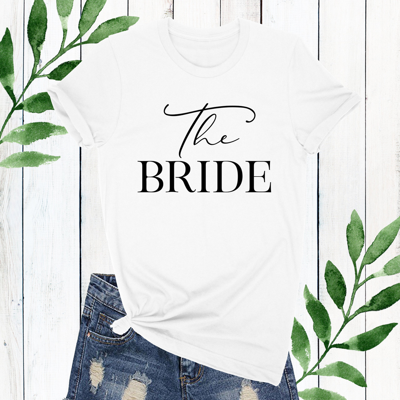 white bride tank top