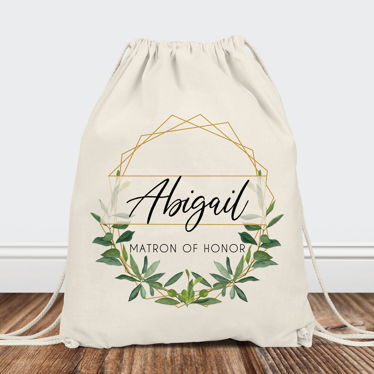 [Custom Name] Personalized Tote Bag - Bride with Hearts Design