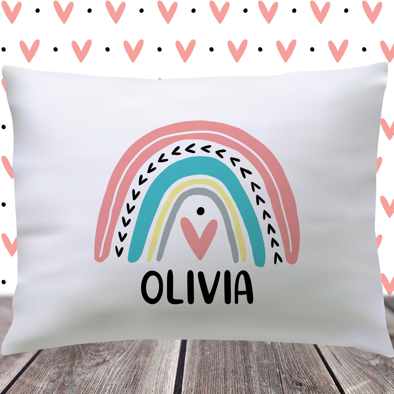 rainbow pillowcase