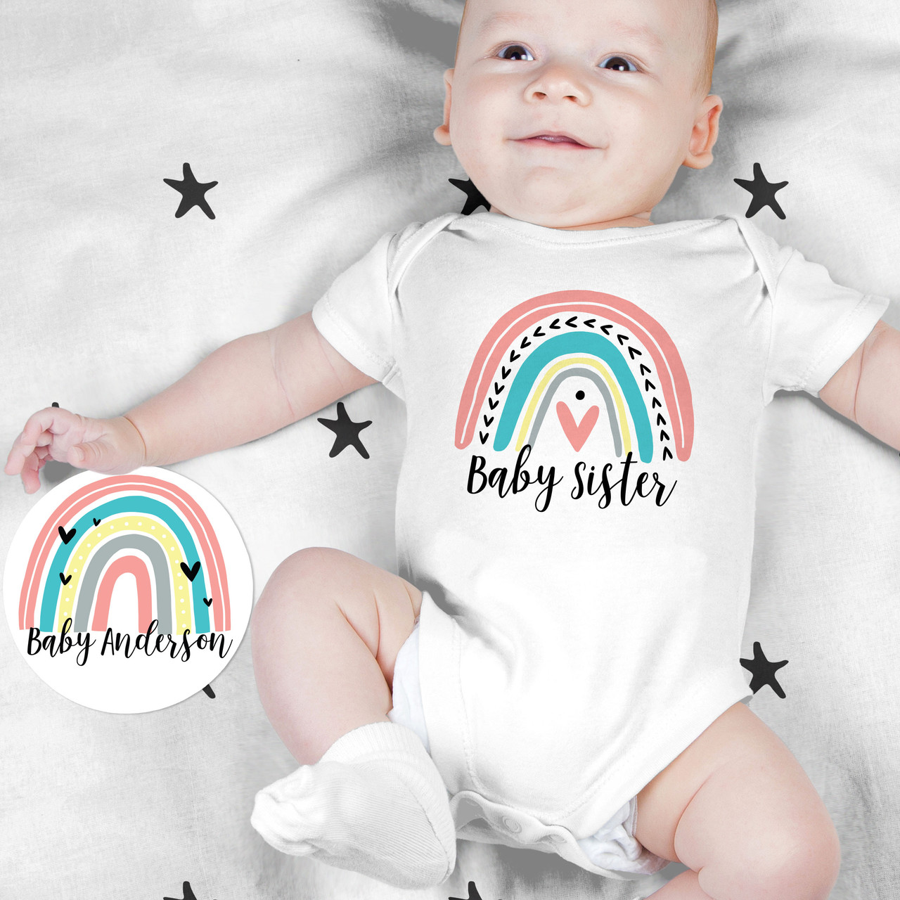 Rainbow hot sale bodysuit baby