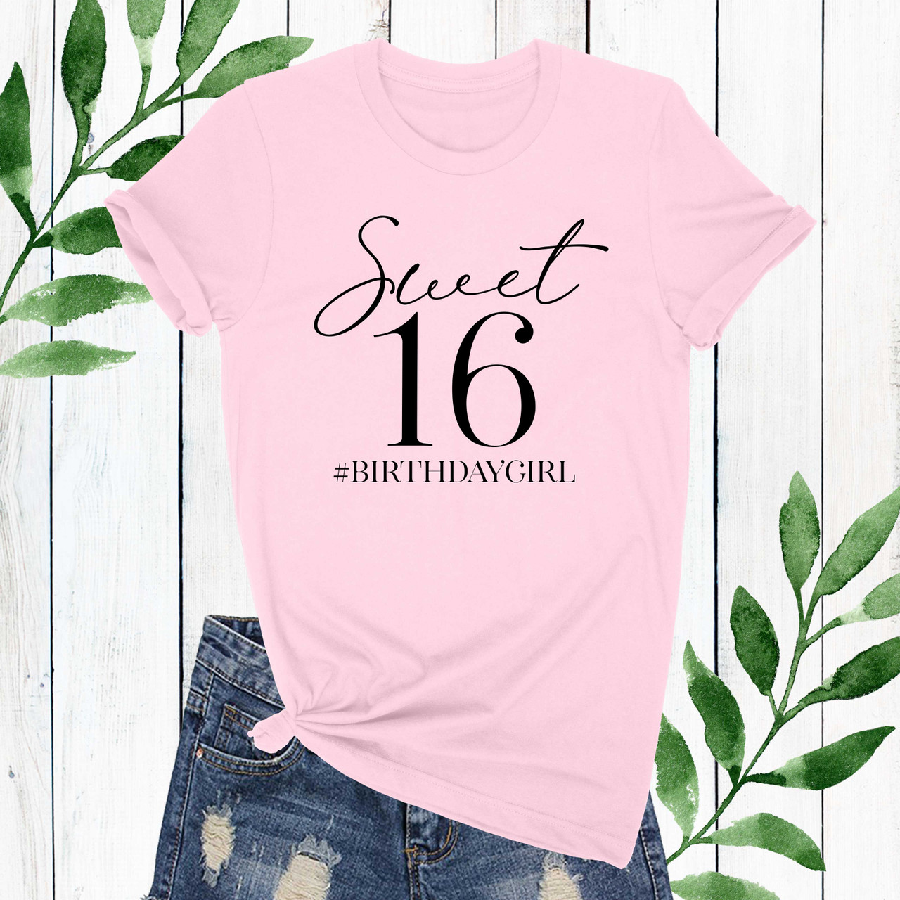 Tegenstander oortelefoon Afkeer Sweet 16 Birthday T-Shirt