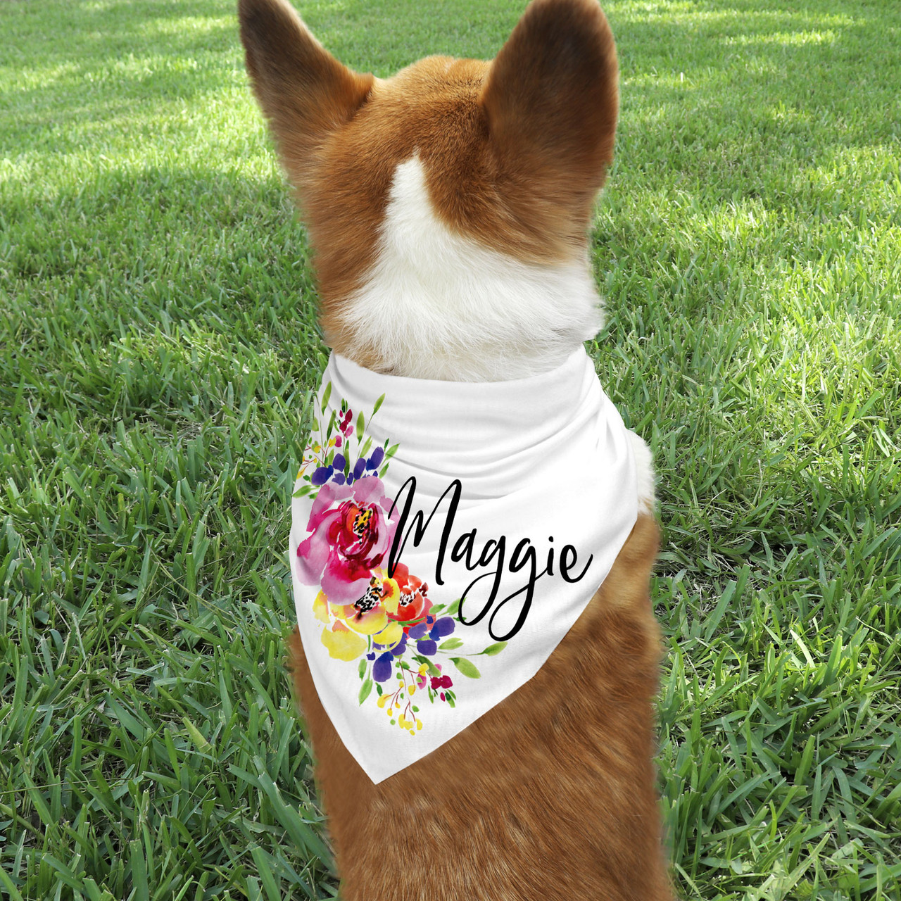 Personalized dog clearance bandanas