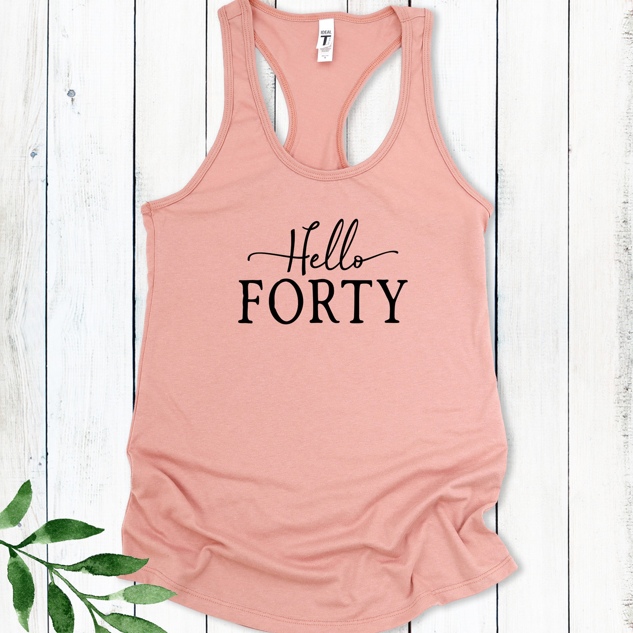40th birthday tank tops