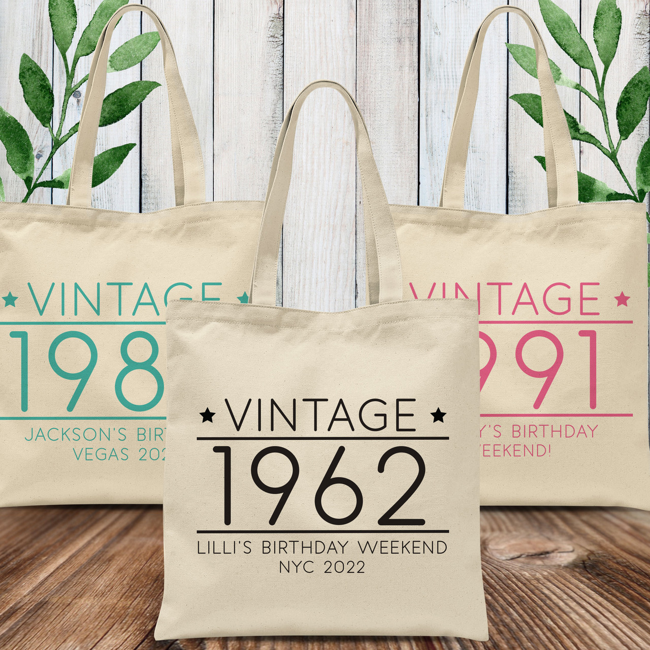 Tote Bags for Women, Personalised Canvas Tote Bag