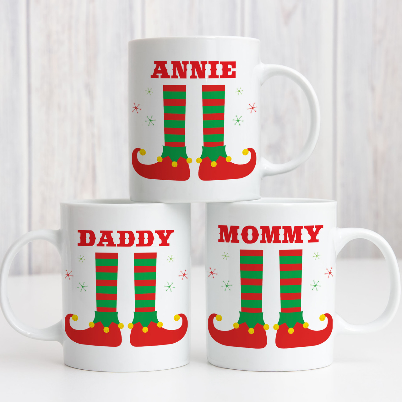 Personalized Kids Christmas Elf Mug Gift For Candy Lovers - Jolly Family  Gifts