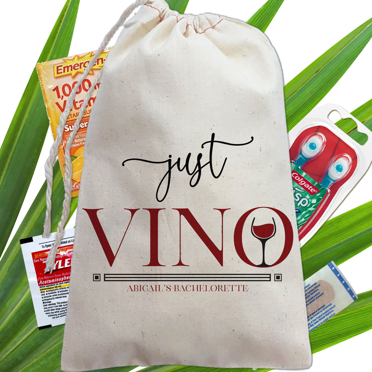 Vino Before Vows Large Bachelorette Party Tote