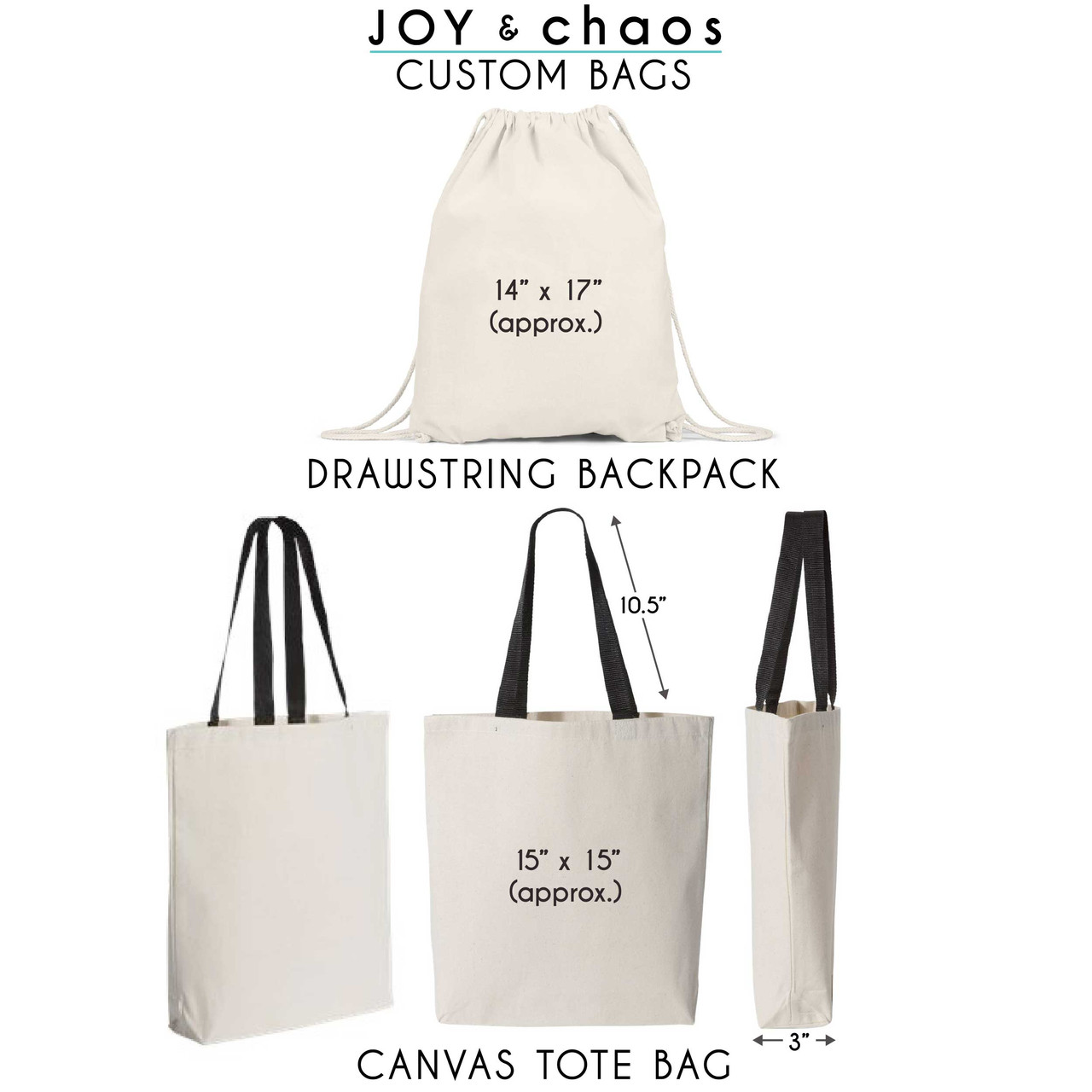 Personalised Tote Bag/ Any Name Natural Cotton Weekend Shopper 