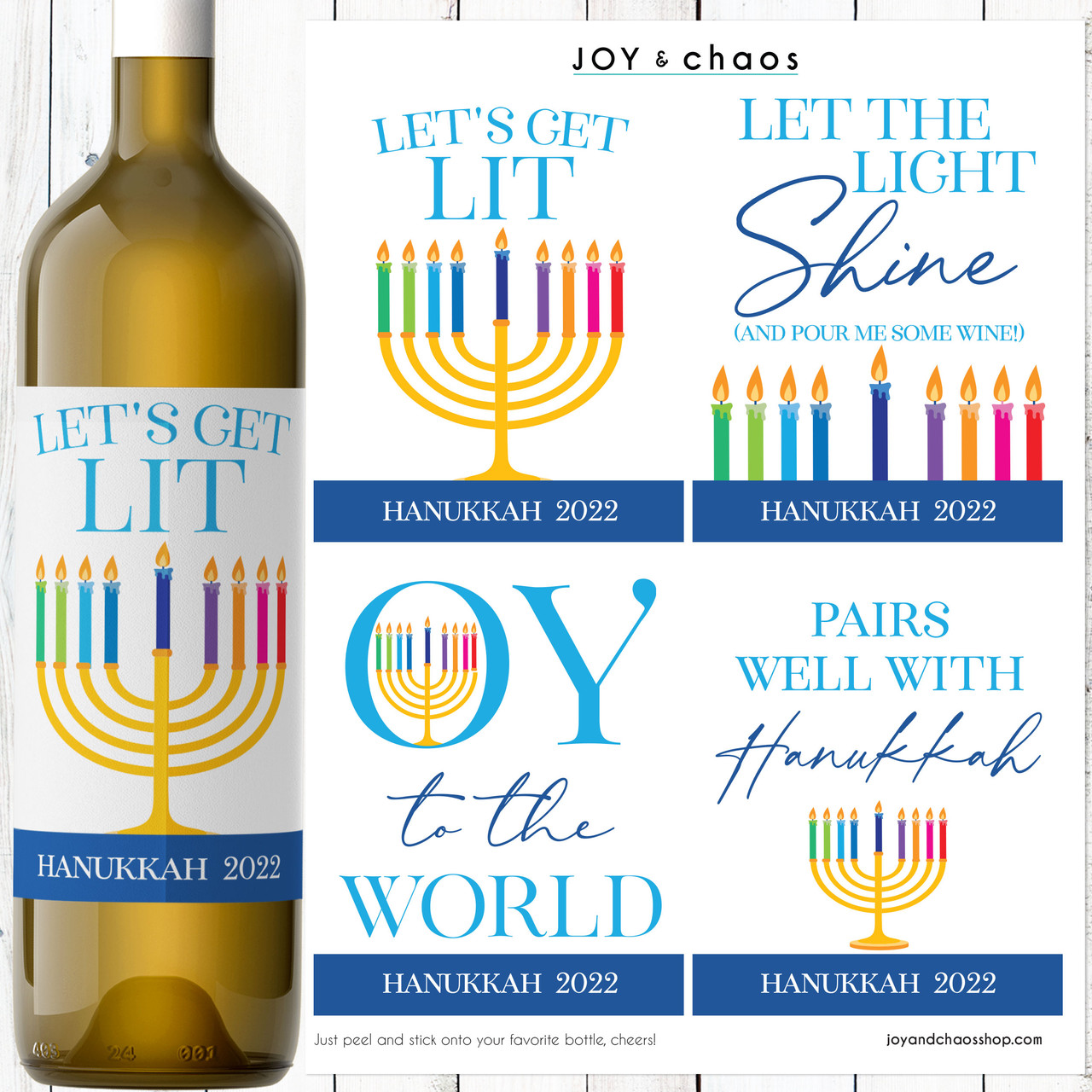 Let's Get Lit Custom Hanukkah Can Coolers Your store is not