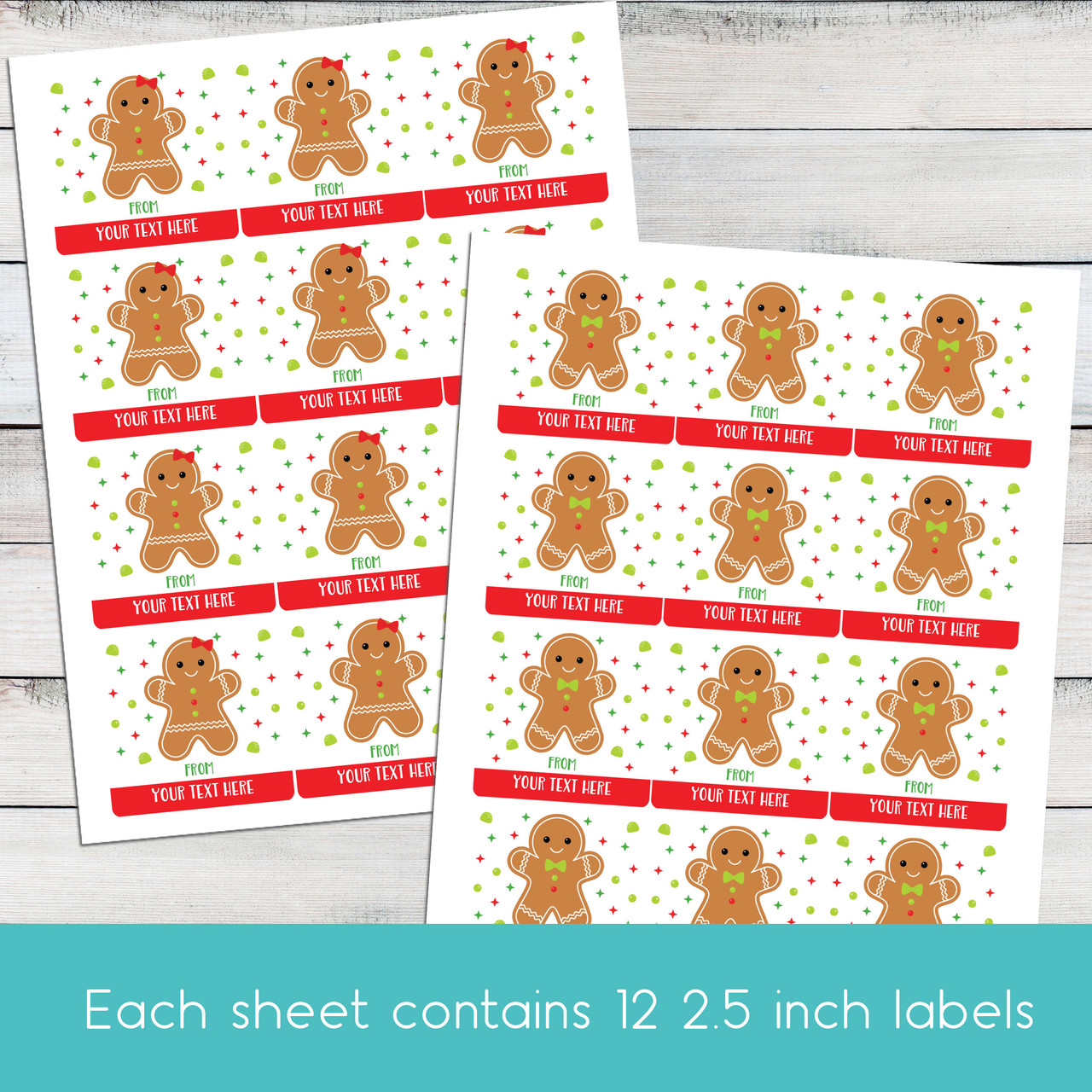 Gingerbread Cookie Custom Christmas Gift Labels gingerbread-cookie-custom-christmas-gift-labels