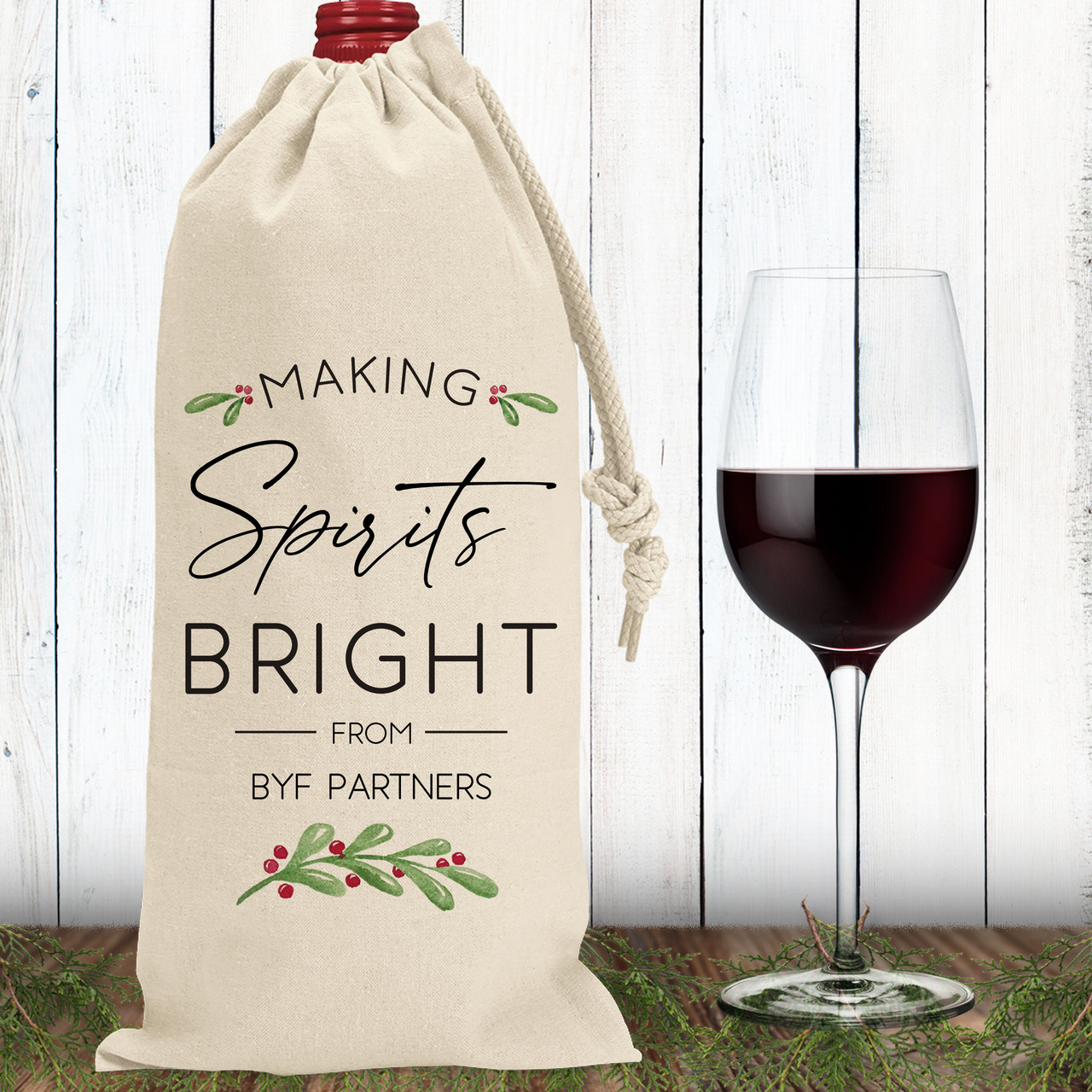 Personalized Christmas Wine Gift Bag Christmas Wine Gift -    Personalized wine gift bags, Personalized wine gift, Christmas wine gift bag