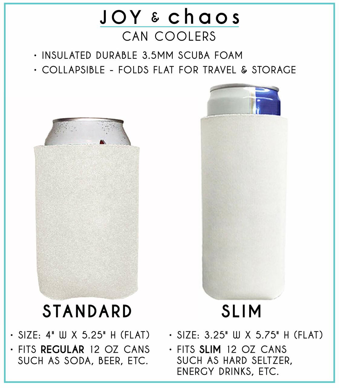 Collapsible 12 oz Slim Can Cooler Sleeves Blank Fabric Scuba Foam