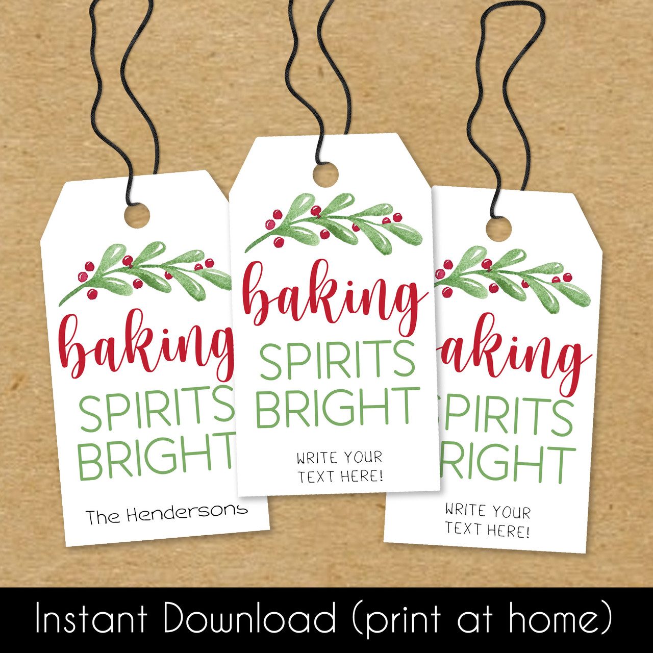 Bright School Year Gift Tag, Printable PDF - My Party Design