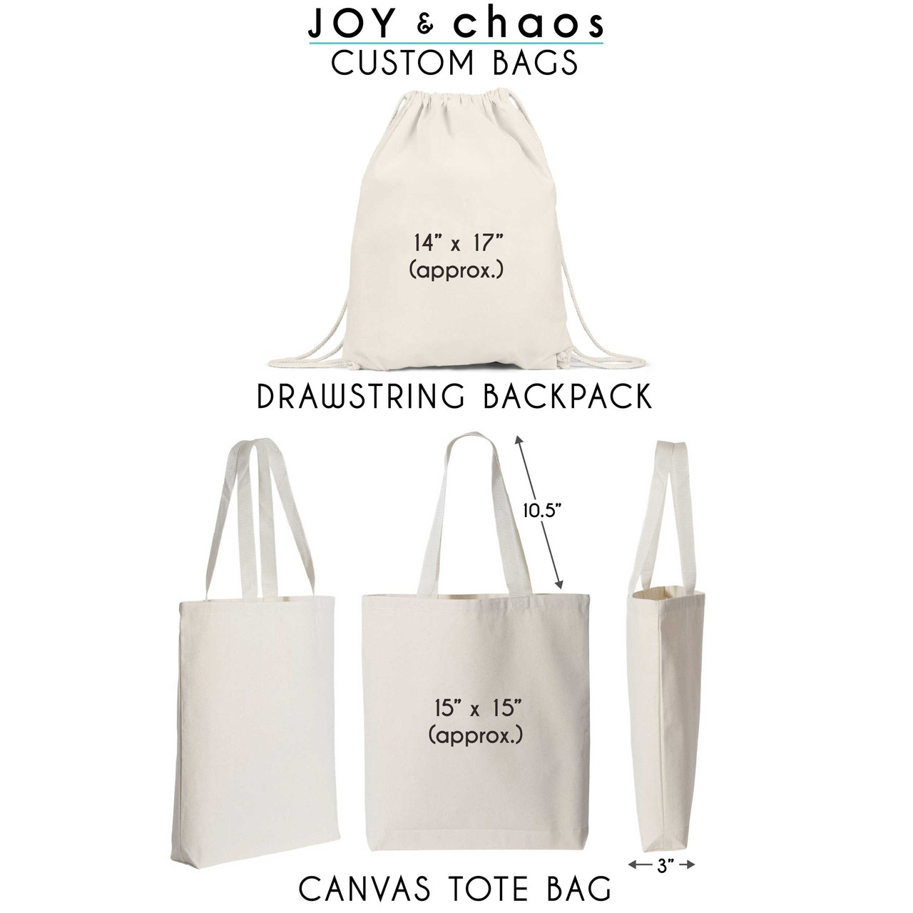 Modern Monogram Personalized Boho Initial Tote Bags