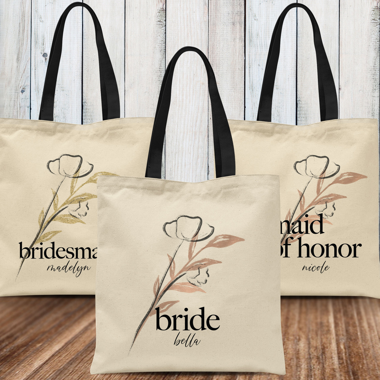 Bridesmaid Bags, Bridesmaid Tote Bag Designs