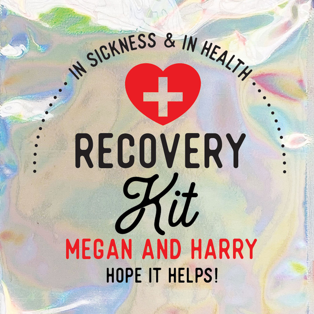 Wedding Hangover Survival Kit with Supplies | Hangover Kit Red Cross