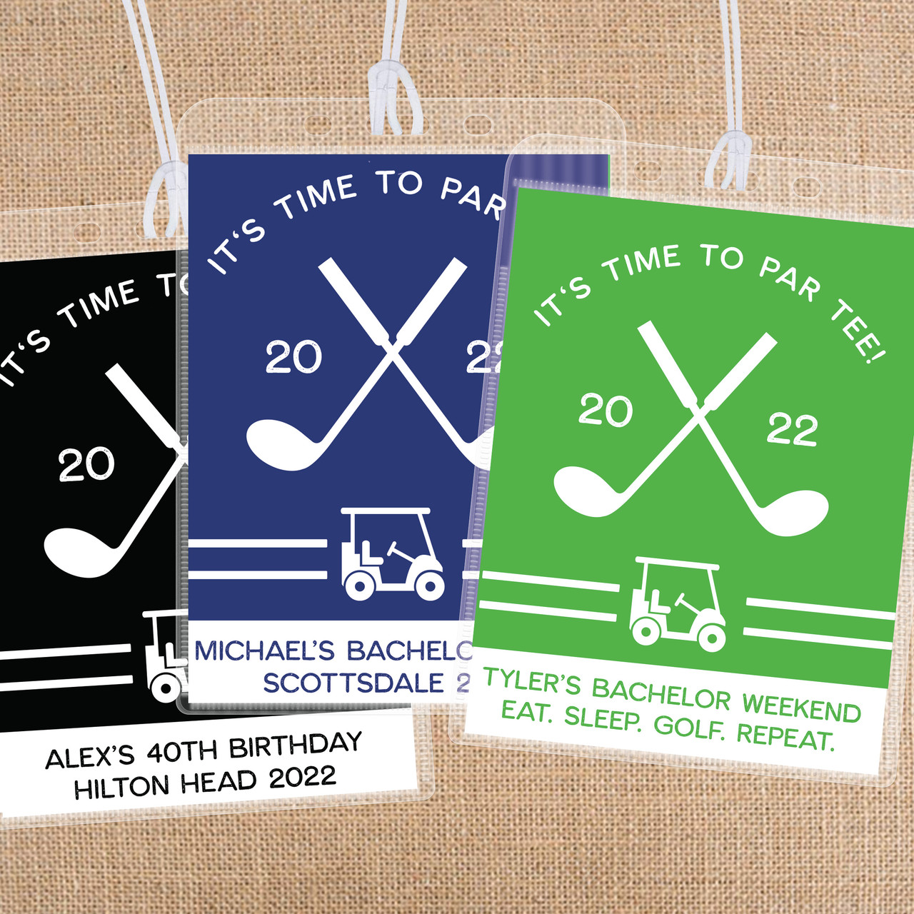 Golf Par-Tee Custom Bag Tags