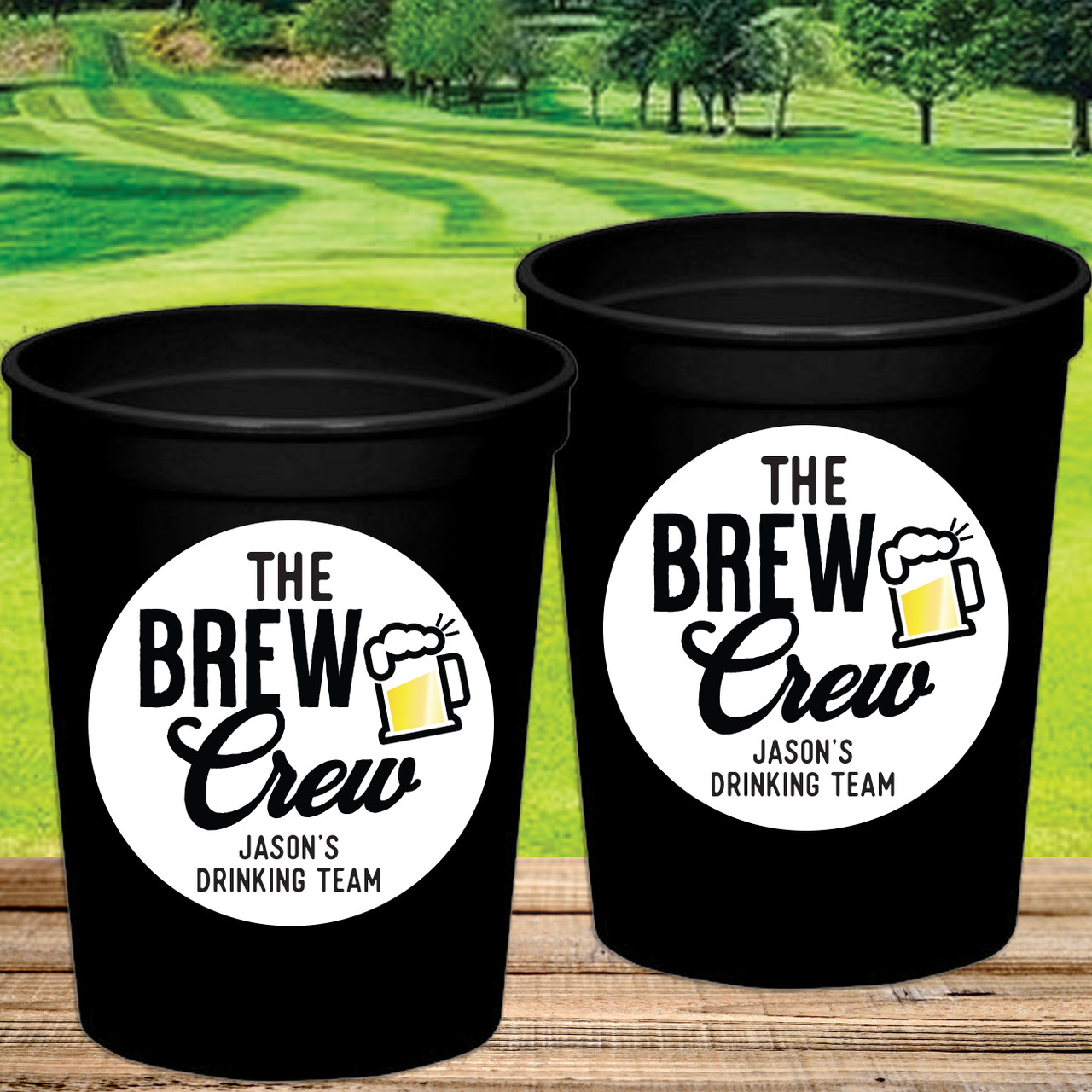 Brew Crew Waterproof Cup + Favor Labels