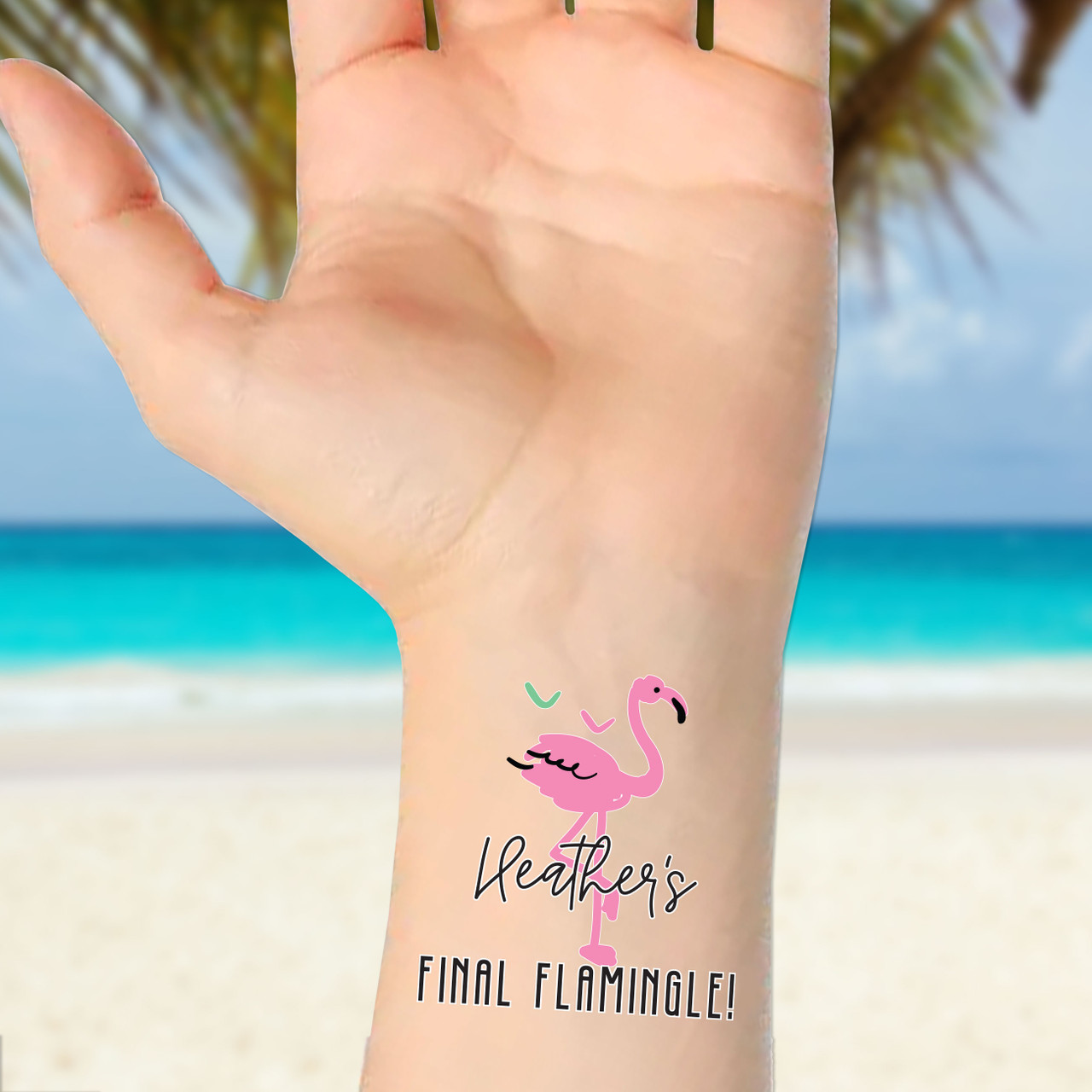 Waterproof Flamingo Tattoos - Realistic Birds Stickers Body Art Tattoos 1pc  Set | eBay