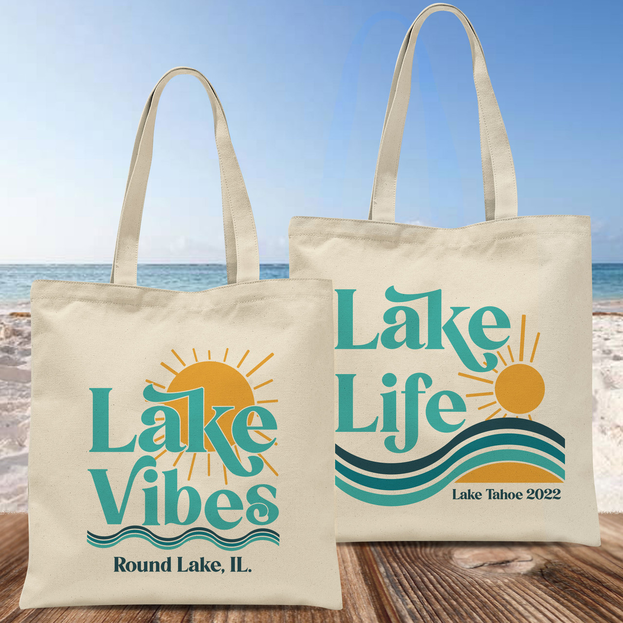 Reusable Custom Tote Bag Add Your Name Personalized Gifts for all