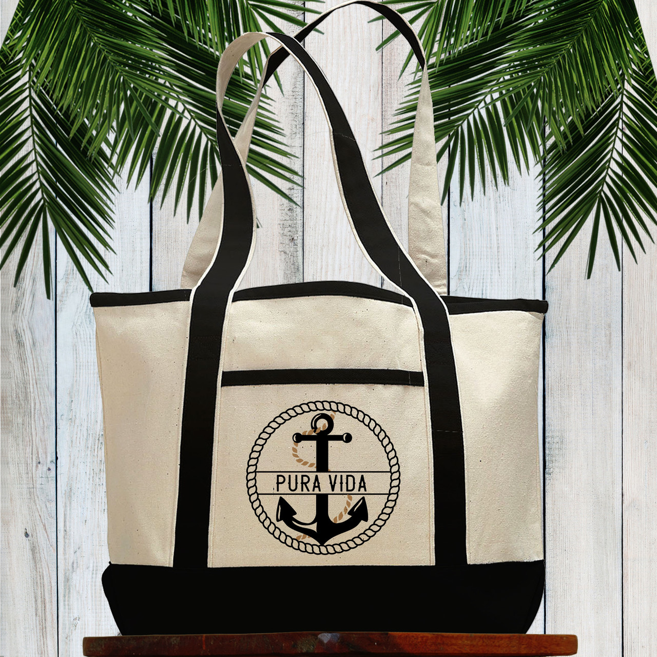  Monogrammed 3 Initial Zippered Tote Bag : Handmade Products