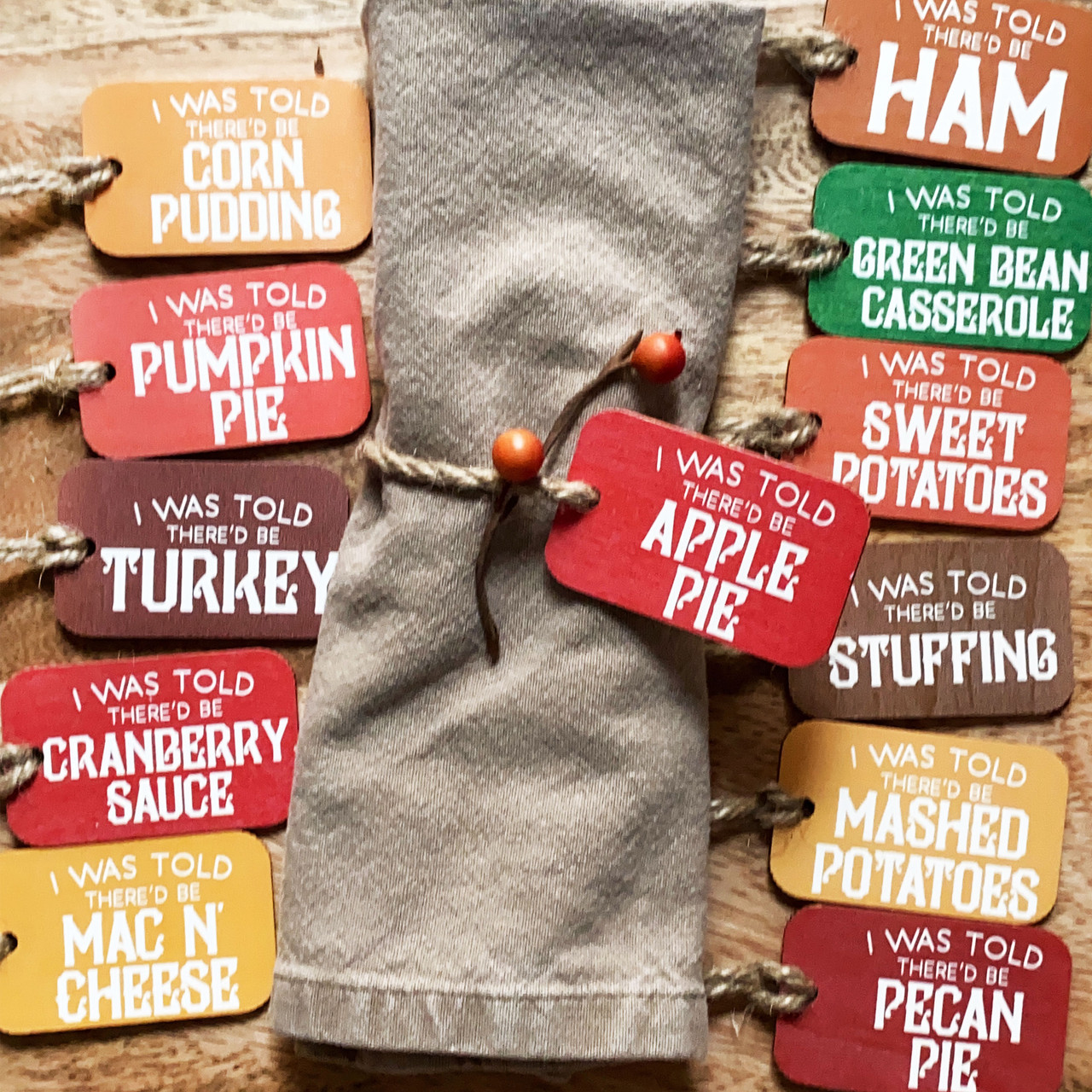 Thanksgiving napkin rings, Thanksgiving table decor, Wooden napkin