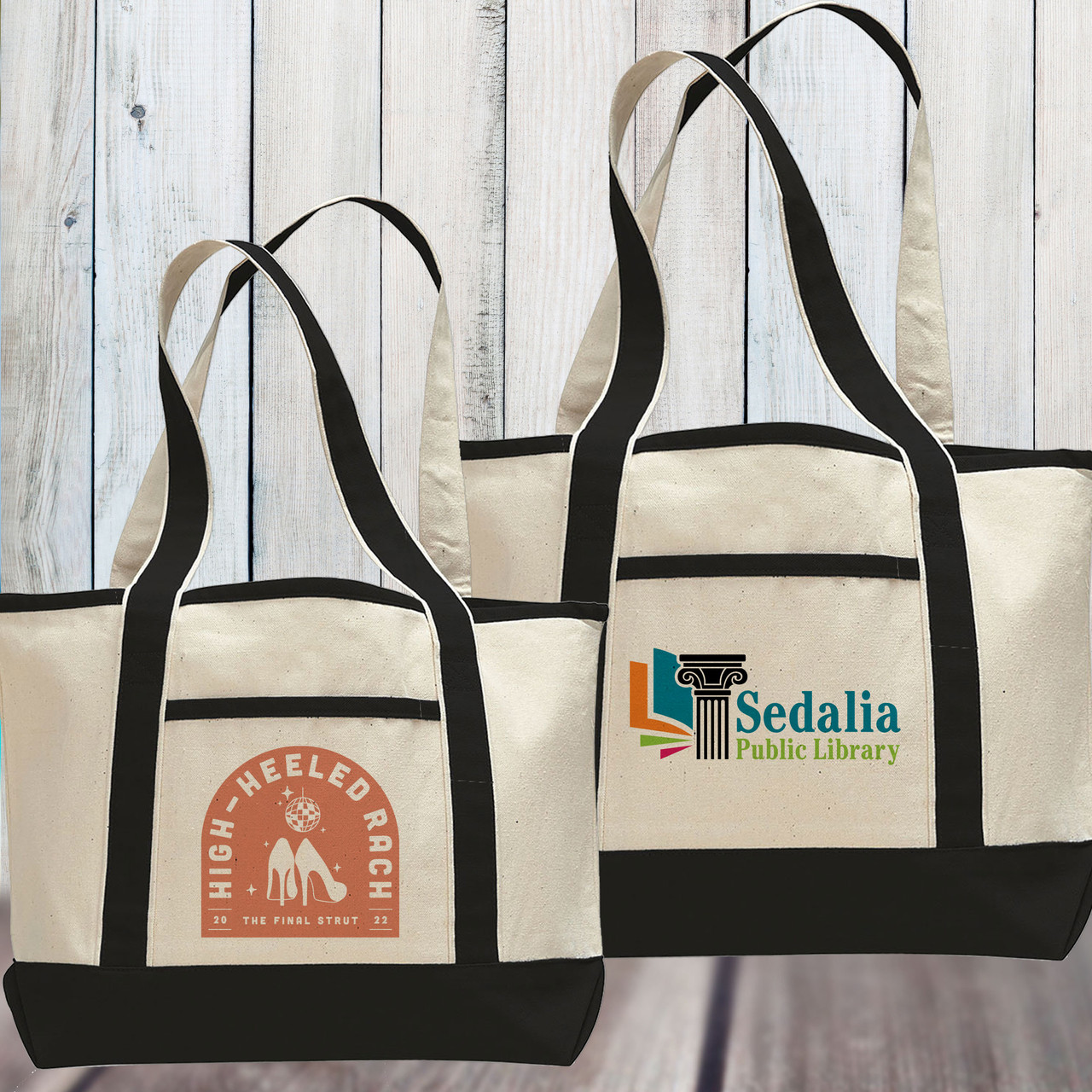 Custom Logo Beach Tote Bags