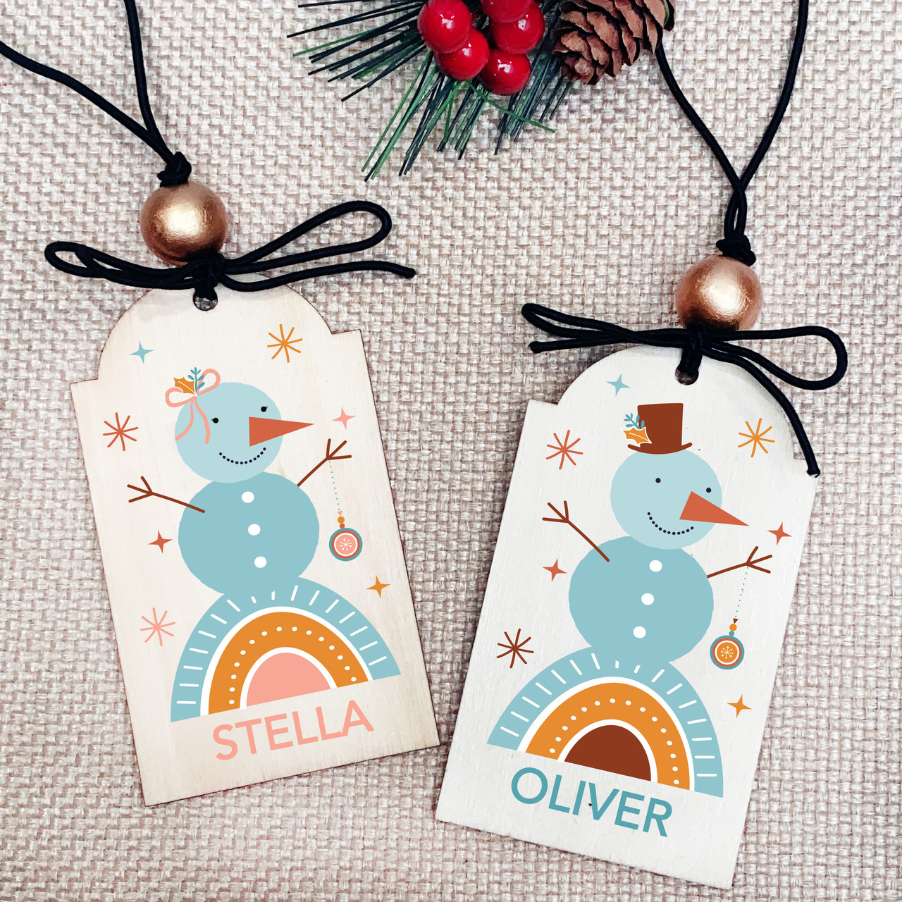 Festive Christmas Gift Tags for Presents and Stockings