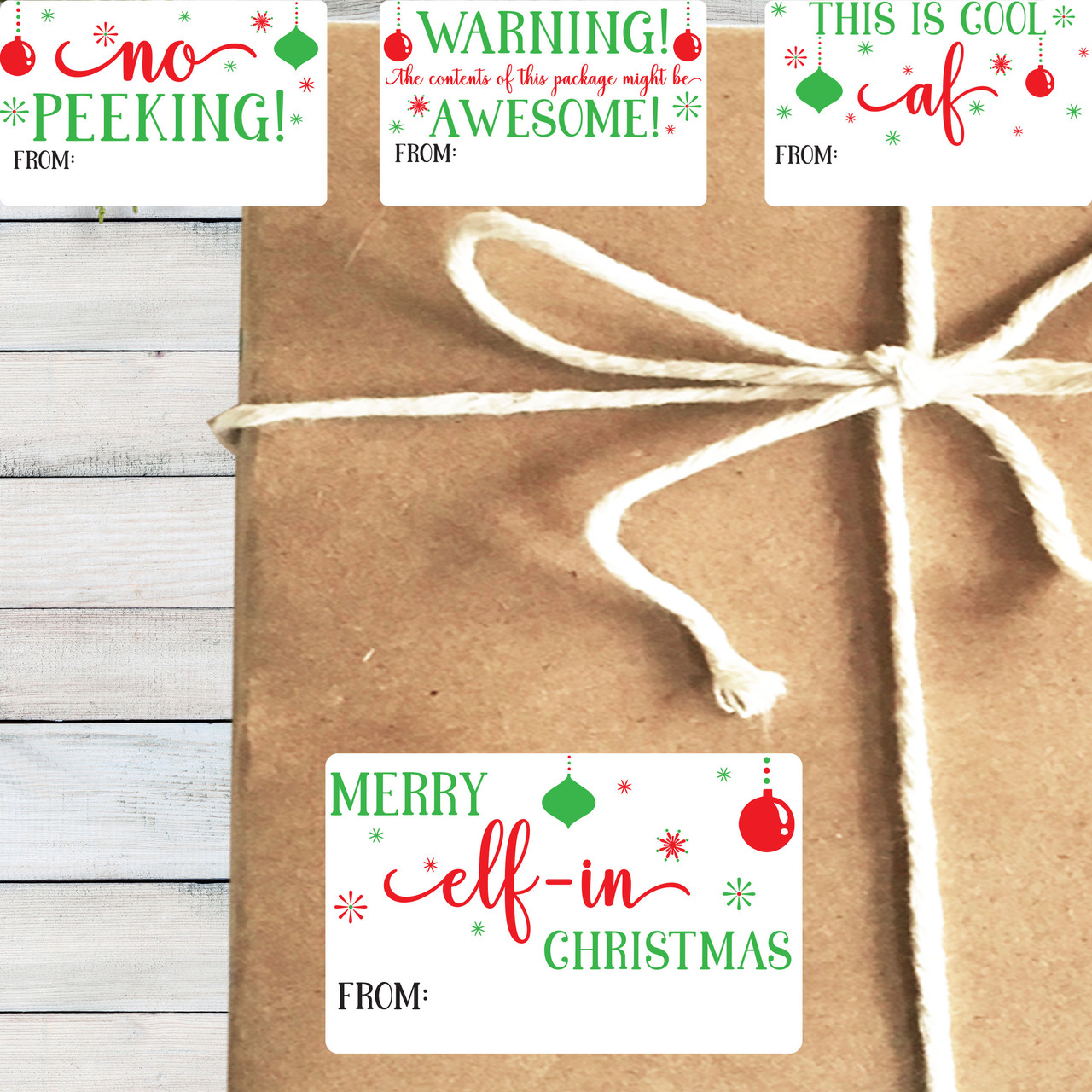 Naughty But Funny Christmas Printable - Naughty Christmas Funny To And From Gift Sticker Set 26840.1670628625 