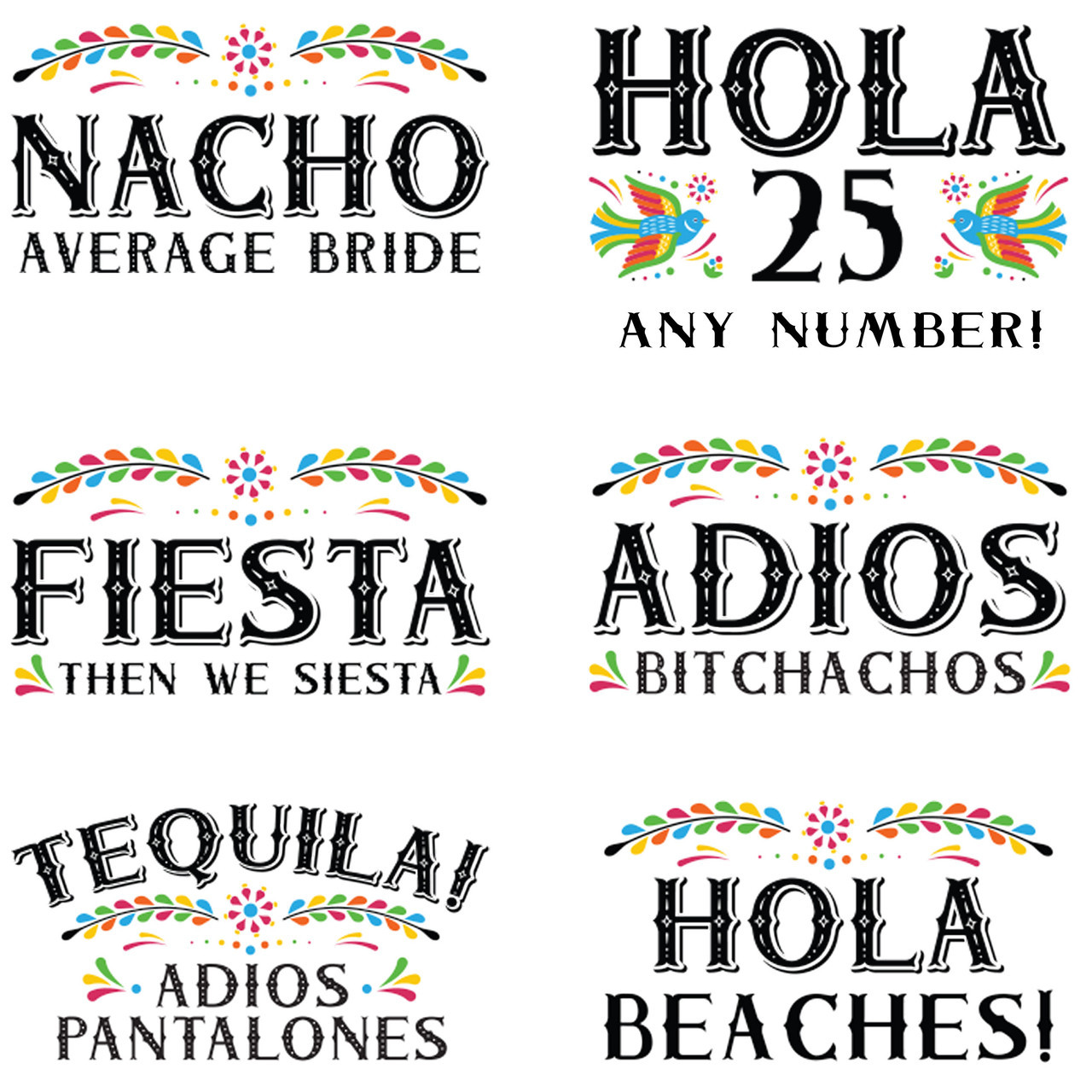 Retro Bachelorette Bucket Hat Mexico Sayings with Custom 