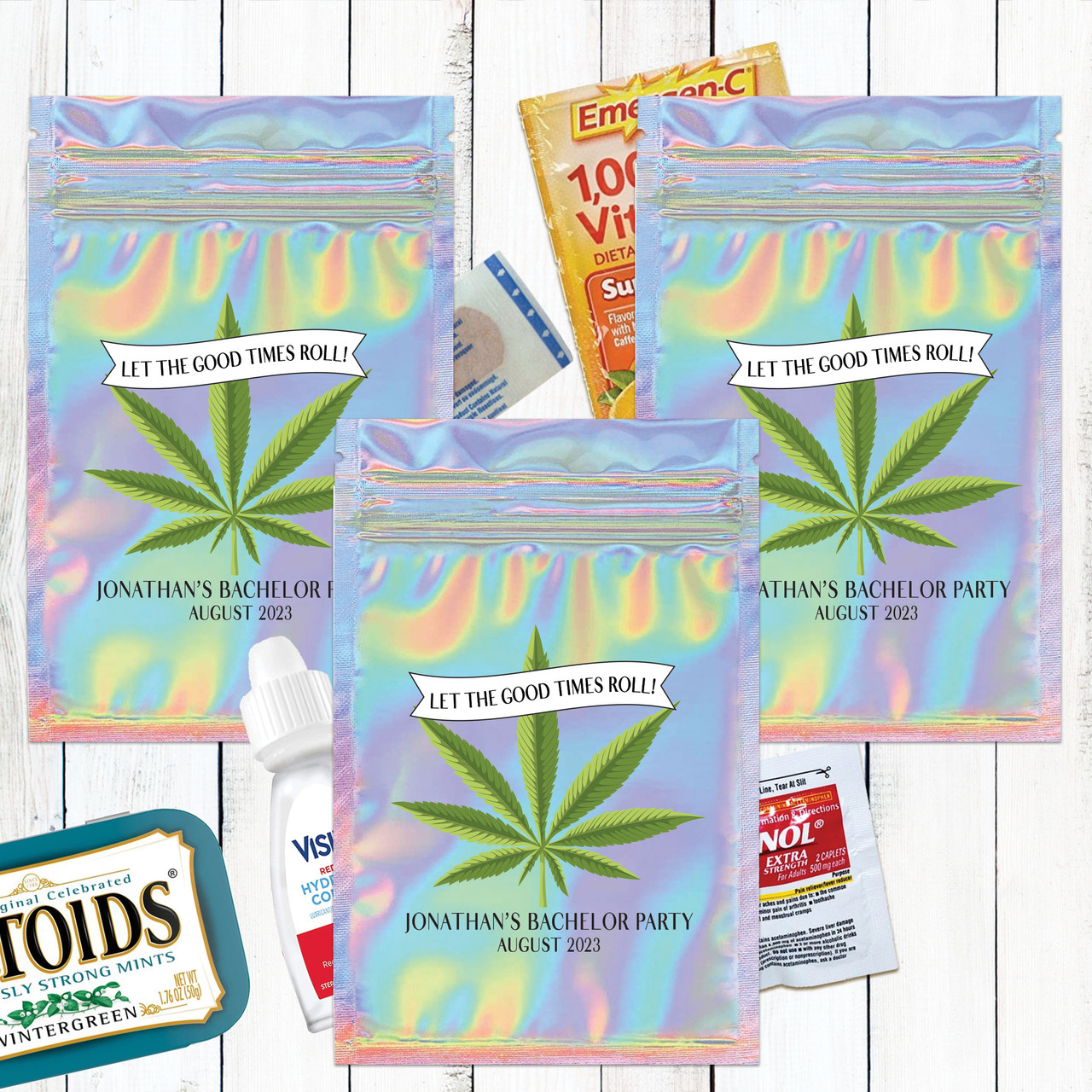 Child Resistant Mylar Dispensary Exit Bags 8